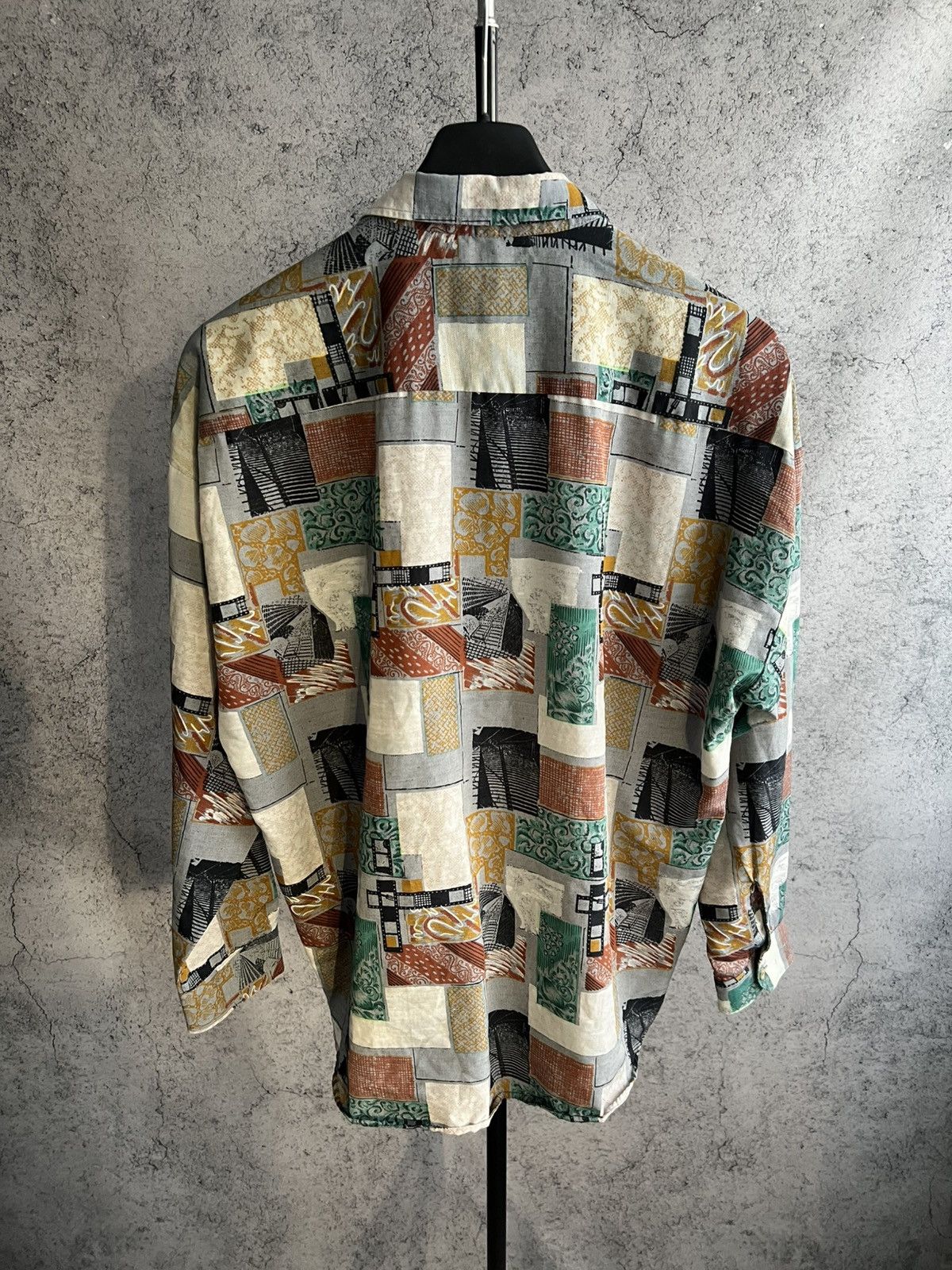 Vintage Vintage Patchwork Shirt The Big Shirt Maker by South West Size US XL / EU 56 / 4 - 5 Thumbnail