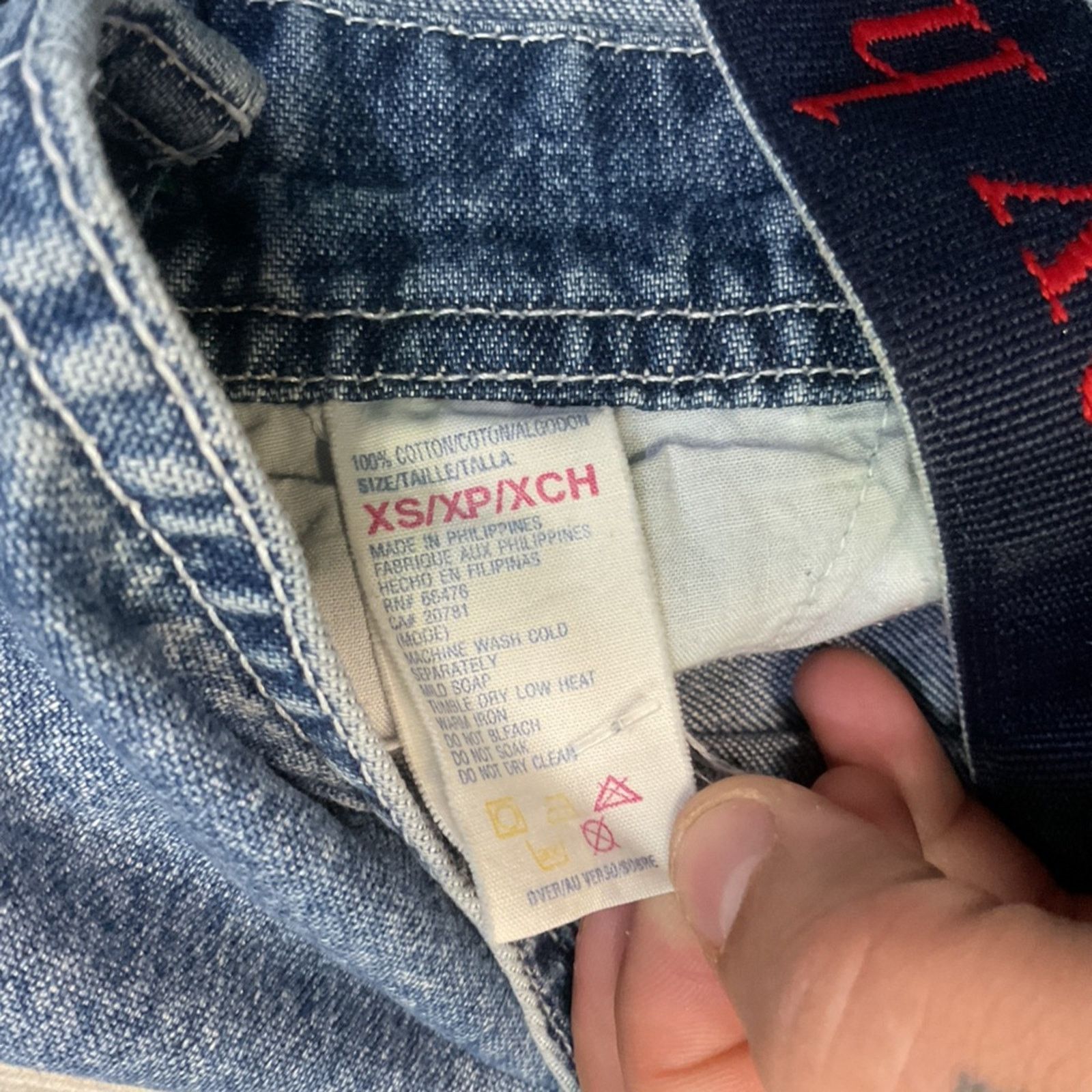 Tommy Hilfiger Vintage Tommy Hilfiger Denim Overalls Size 32 - 7 Thumbnail