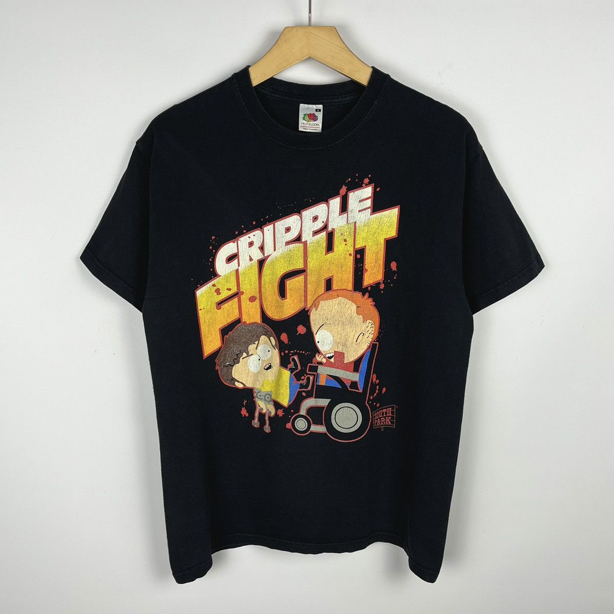 Cartoon Network Vintage South Park y2k Humor Cripple Fight T Shirt 00’s Size US M / EU 48-50 / 2 - 1 Thumbnail