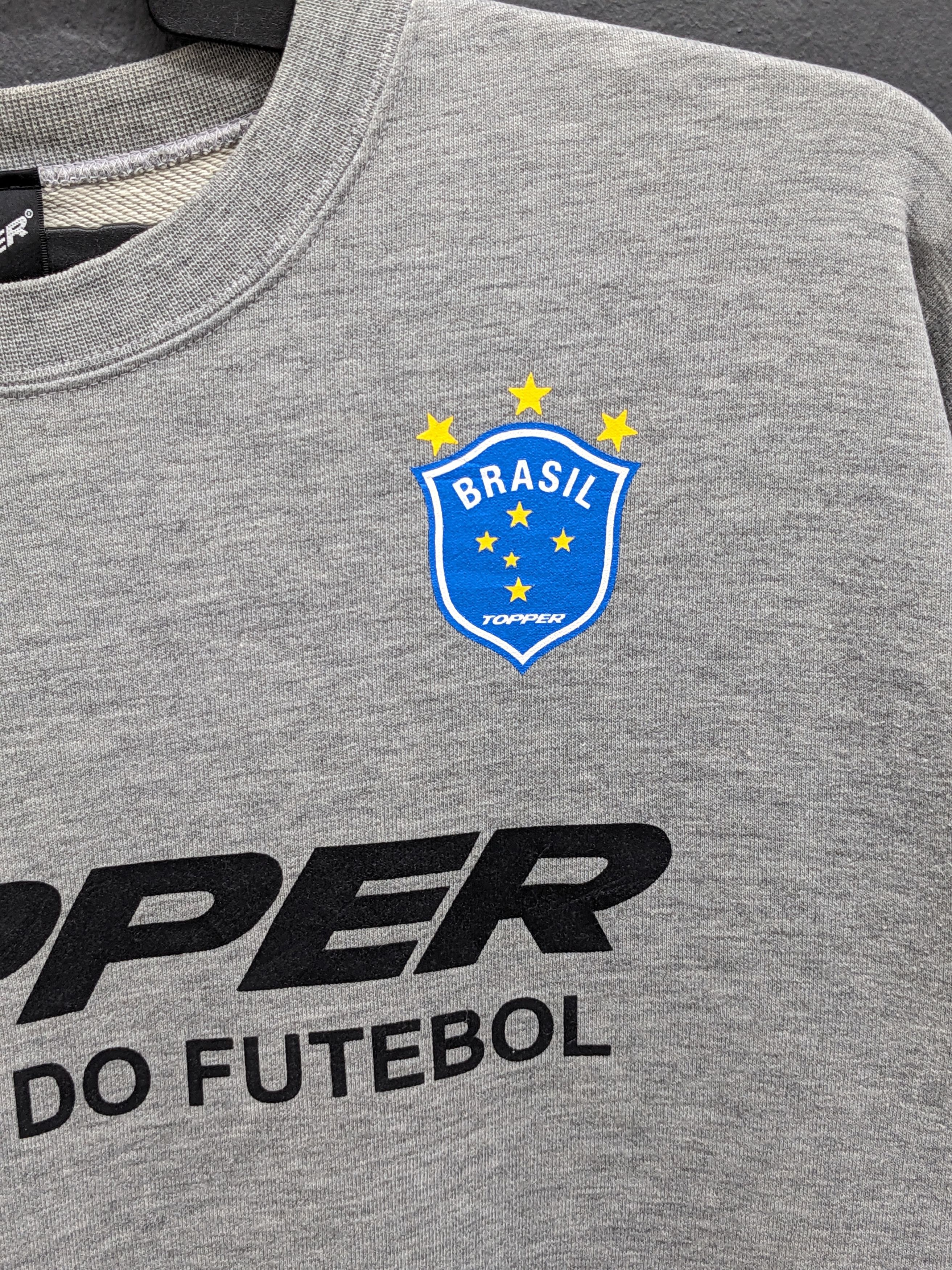 Vintage Vintage 1990 Topper Brasil Football País do Futebol Crewneck Size US XL / EU 56 / 4 - 5 Thumbnail