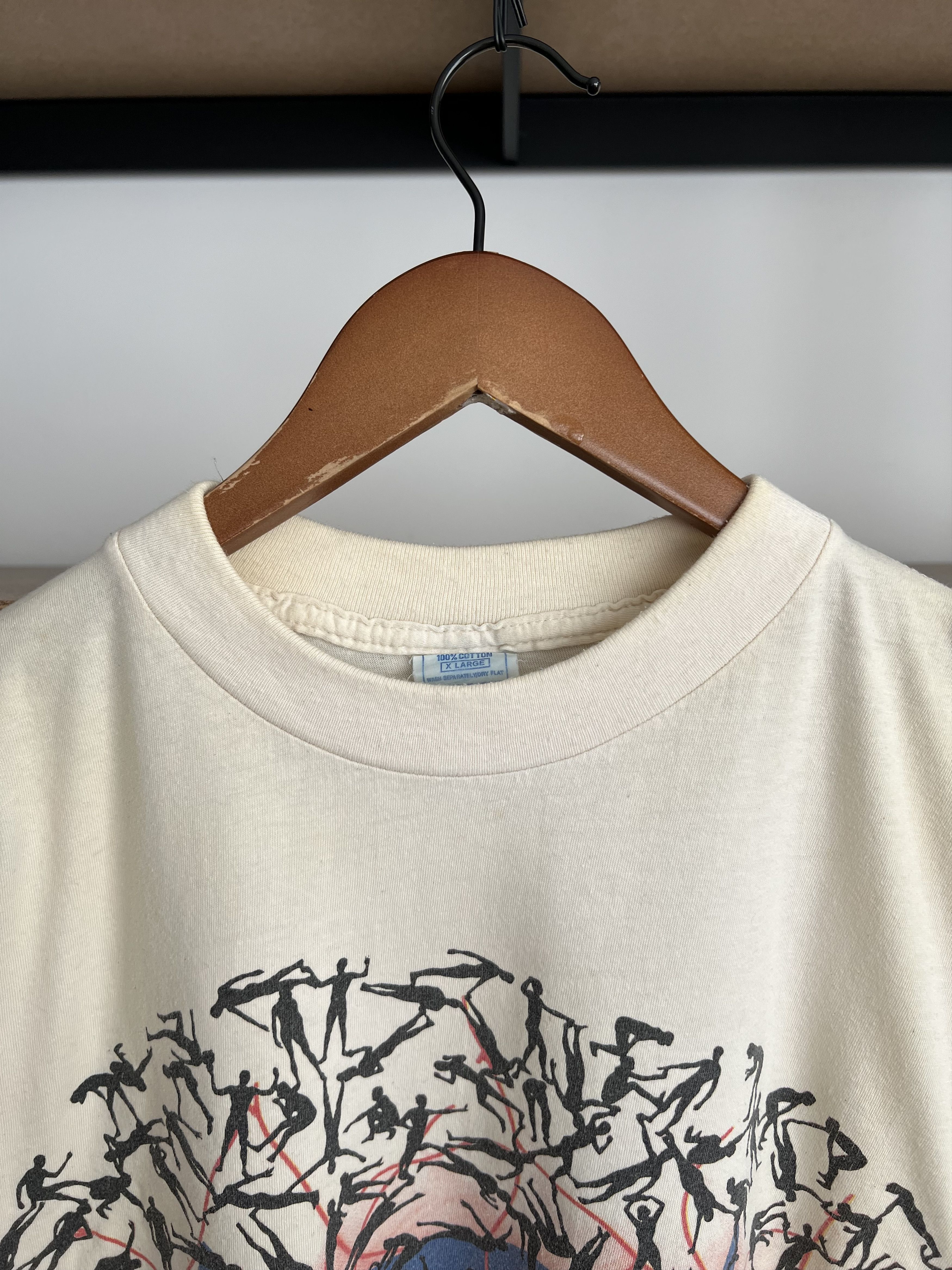 Band Tees Vintage 1992 Peter Gabriel Blood of Eden Art White T-shirt Size US XL / EU 56 / 4 - 15 Thumbnail