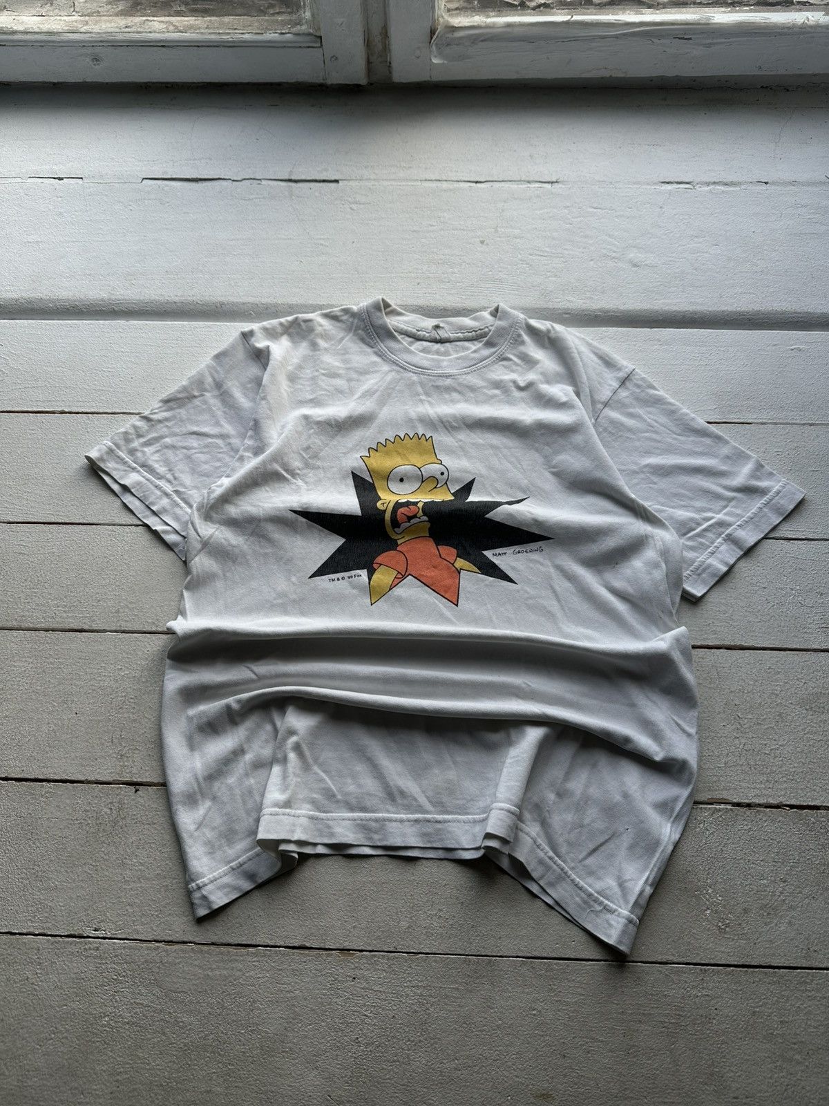 The Simpsons GRAIL 🚨 THE SIMPSON TEE MONOGRAM WHITE RARE Y2K Size US S / EU 44-46 / 1 - 1 Thumbnail