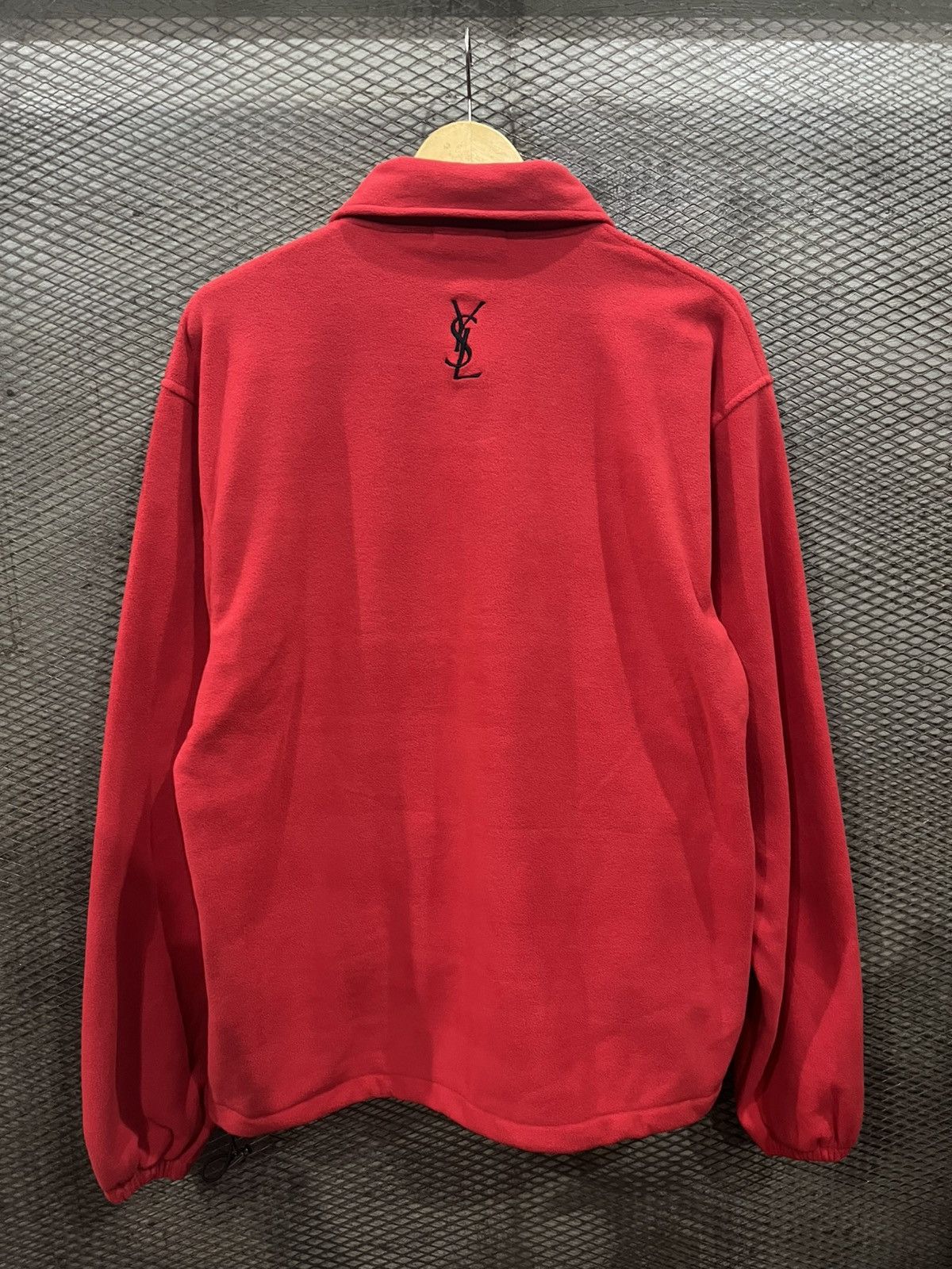 Yves Saint Laurent Yves Saint Laurent Fleece Jacket Ysl Half Zip Size US L / EU 52-54 / 3 - 4 Thumbnail