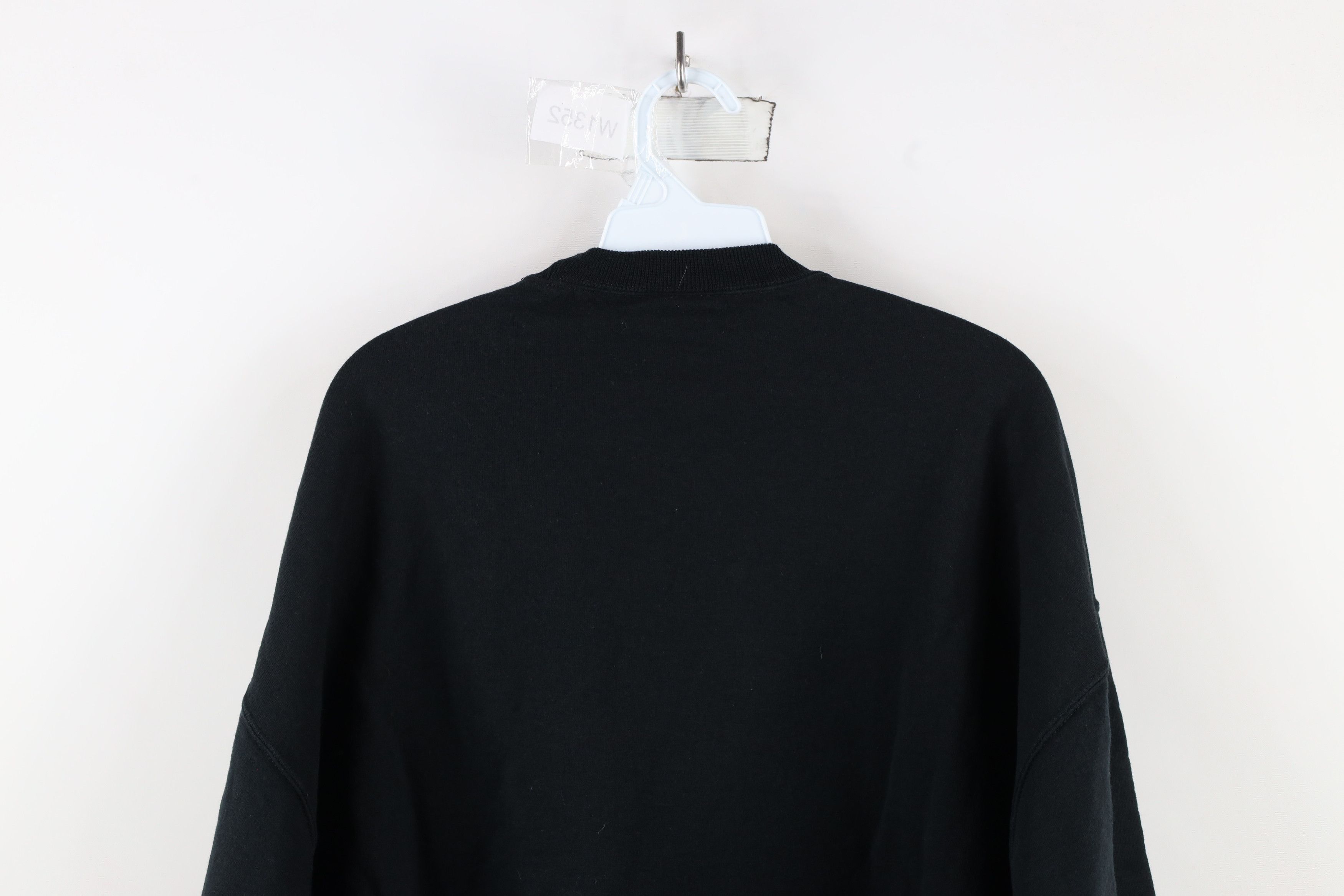 Vintage Vintage 90s Streetwear Heavyweight Crewneck Sweatshirt Black Size US XL / EU 56 / 4 - 6 Thumbnail