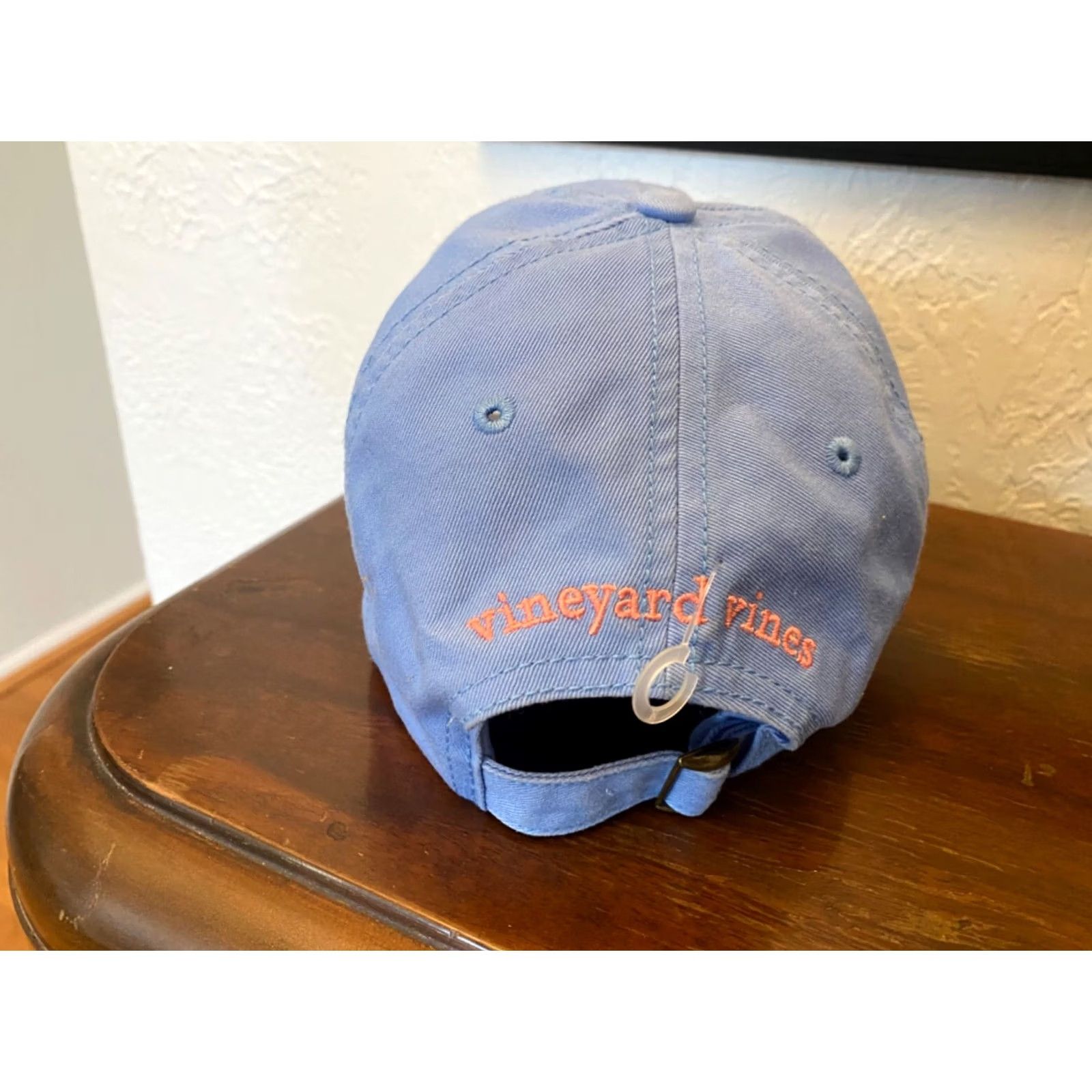Vineyard Vines Vineyard Vines Hat Blue Pink Whale Logo Lightweight On The Go Strapback Hat Size ONE SIZE - 3 Thumbnail