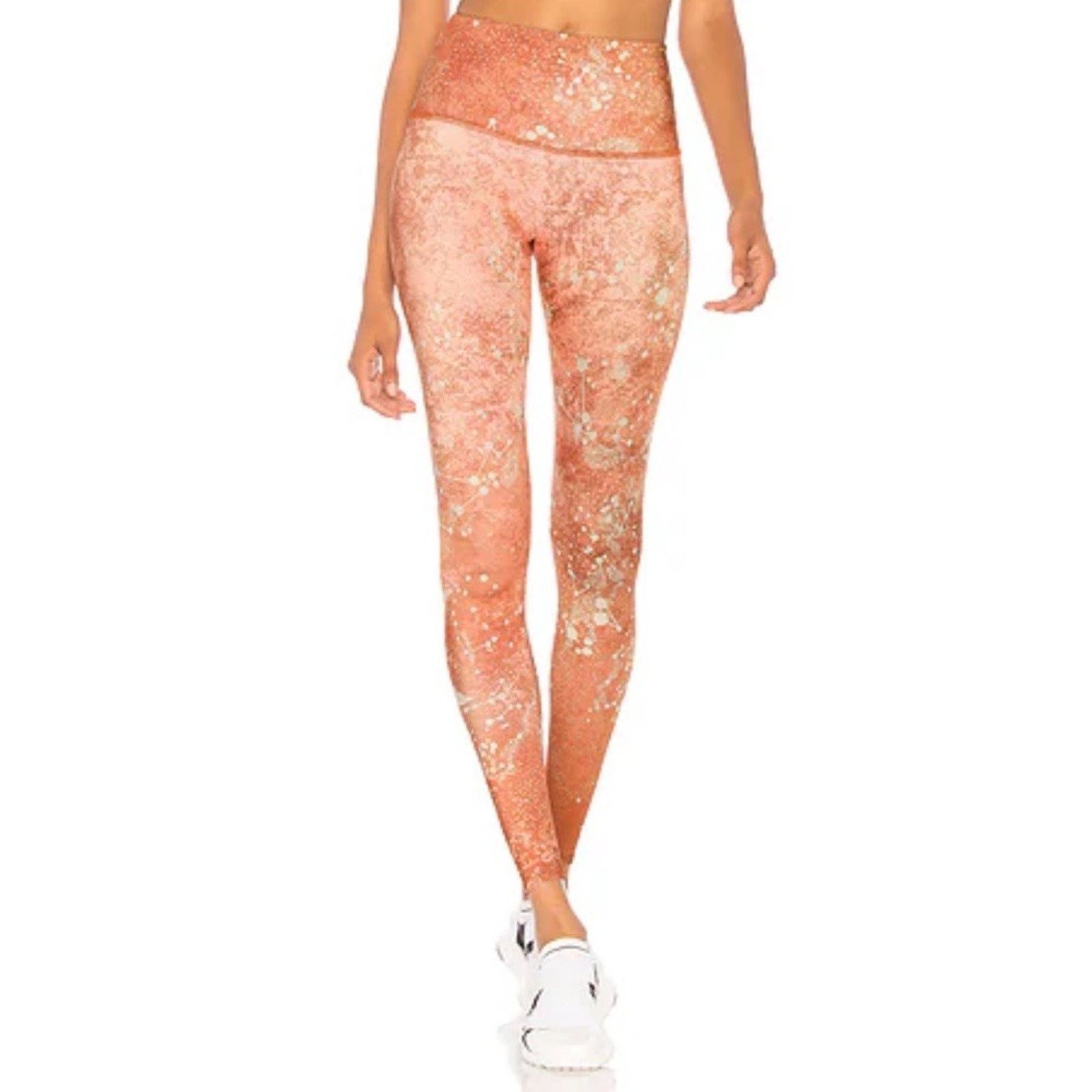 Other ONZIE Copper Constellation Moon Star High Rise Leggings Yoga Size 25" / US 0 / IT 36 - 1 Thumbnail