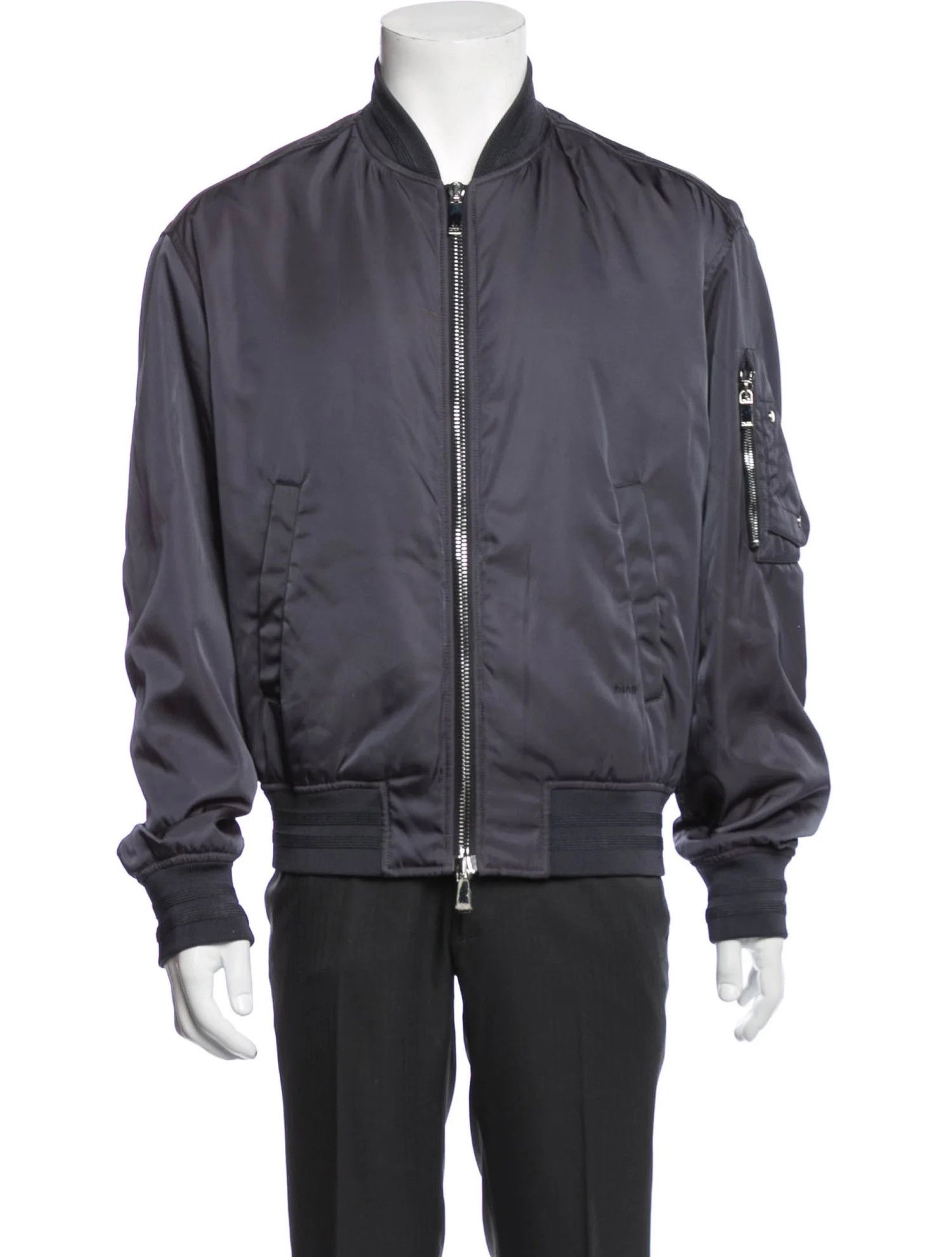 Dior Dior Saddle Anthracite Gray Bomber Jacket Size US S / EU 44-46 / 1 - 1 Thumbnail