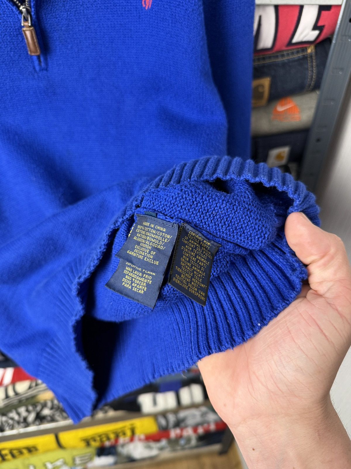 Polo Ralph Lauren Vintage Polo Ralph Lauren 1/4 Zip Knit Sweater Old Money Size US L / EU 52-54 / 3 - 11 Thumbnail