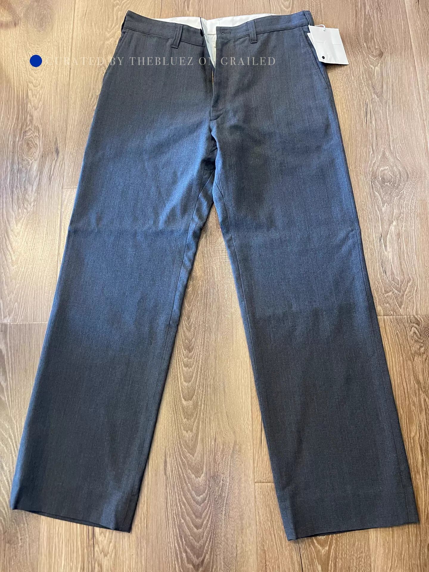 Visvim Vintage Gray Chino Slacks with Wool and Mohair Size US 34 / EU 50 - 1 Thumbnail