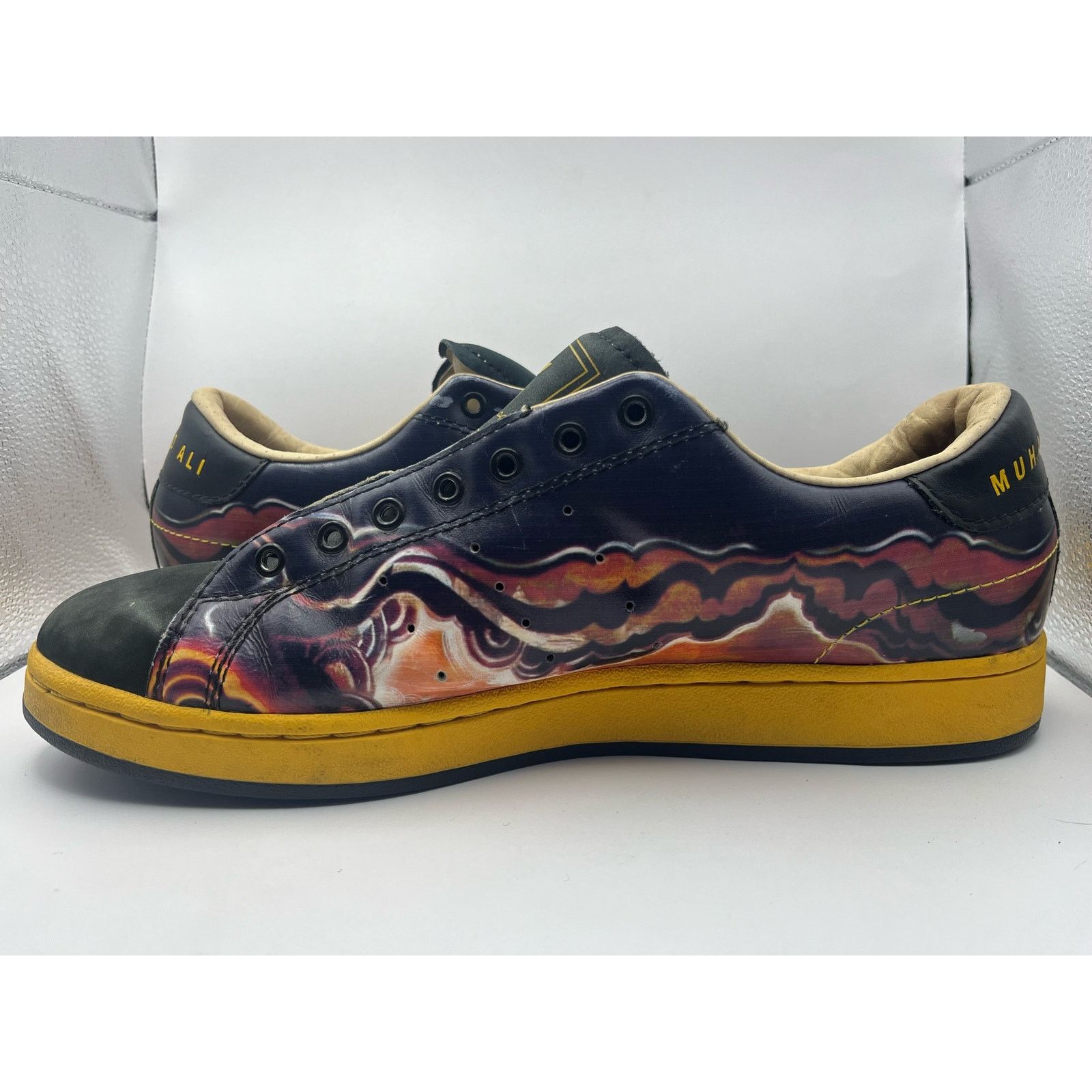 Adidas Adidas Ali Classic 2 Muhammad Ali Values BlackYellow Sneaker Size US 11.5 / EU 44-45 - 4 Thumbnail