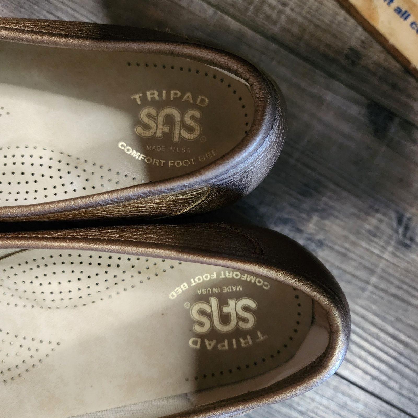 SAS SAS Shoes metallic Tripad Comfort Slip Ons size 7 b43 Size US 7 / IT 37 - 2 Thumbnail