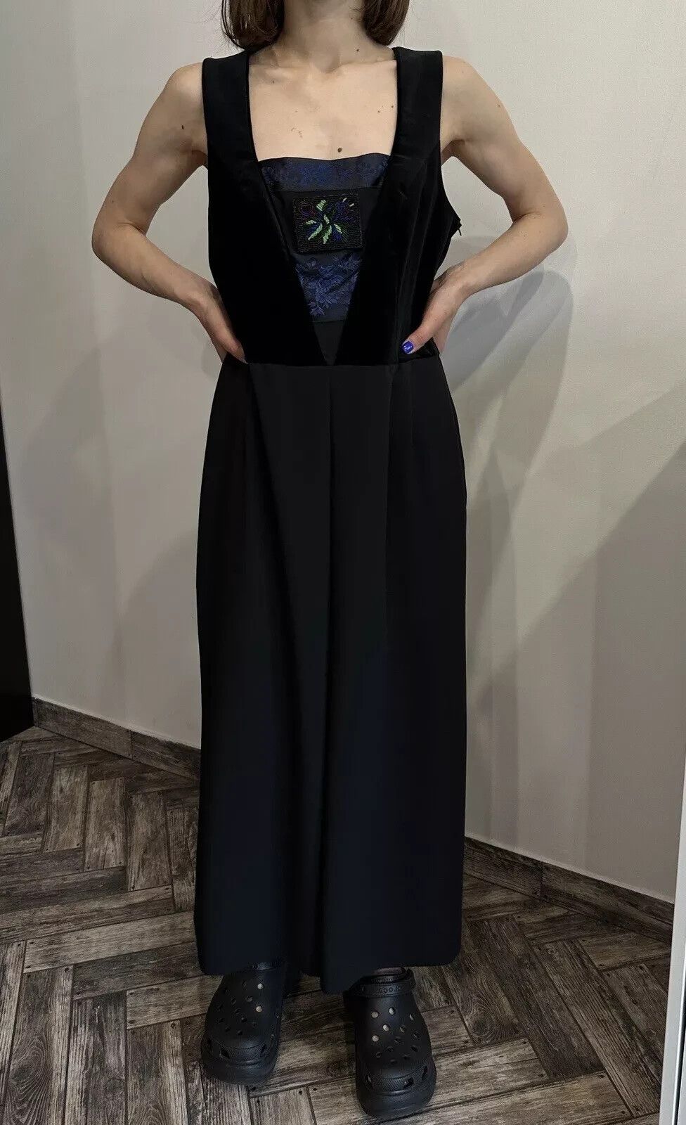 Sportalm Kitzbuhel Sportalm Kitzbuhel Velour Maxi Long Dress Womens Black Size XS / US 0-2 / IT 36-38 - 11 Thumbnail