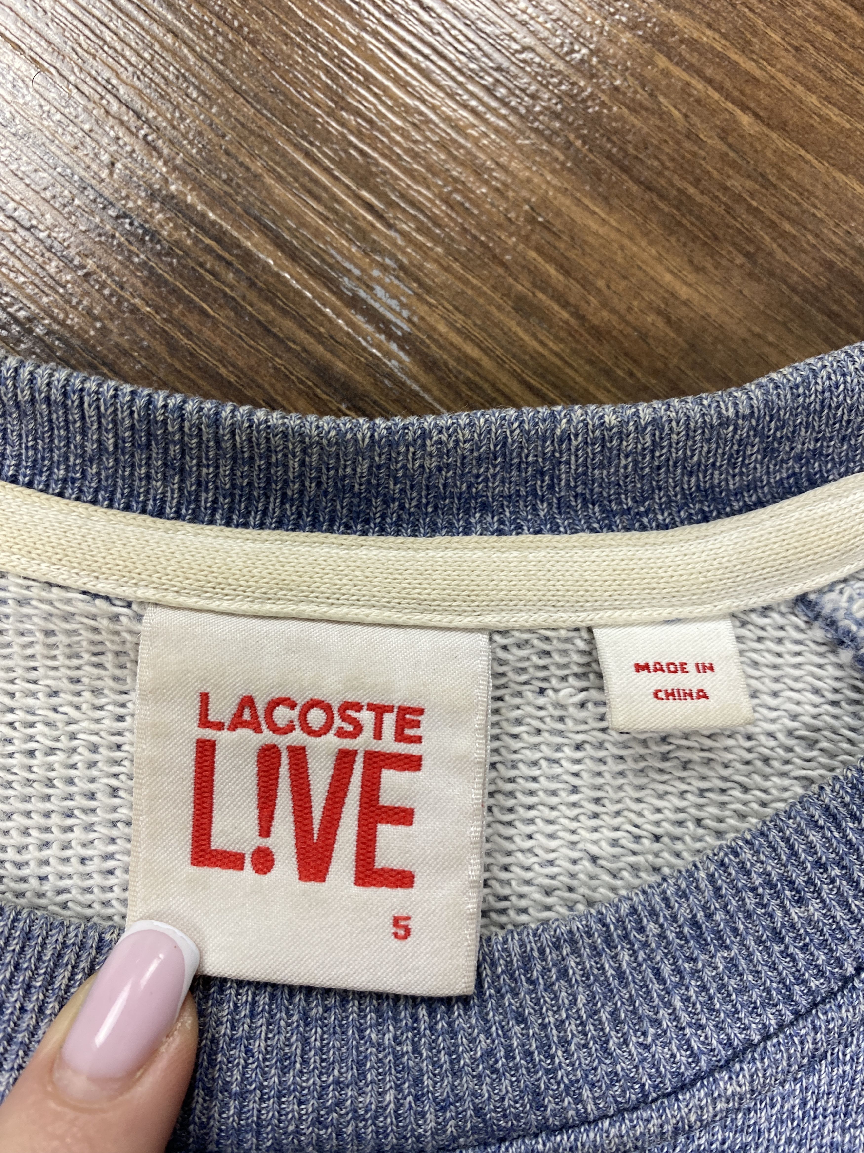 Lacoste × Vintage Lacoste Live vintage y2k sweatshirt Size US L / EU 52-54 / 3 - 4 Thumbnail