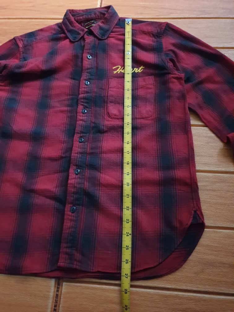 Beams Plus 💥BEAMS HEART Checkered red Flannel shirt Size US M / EU 48-50 / 2 - 3 Thumbnail