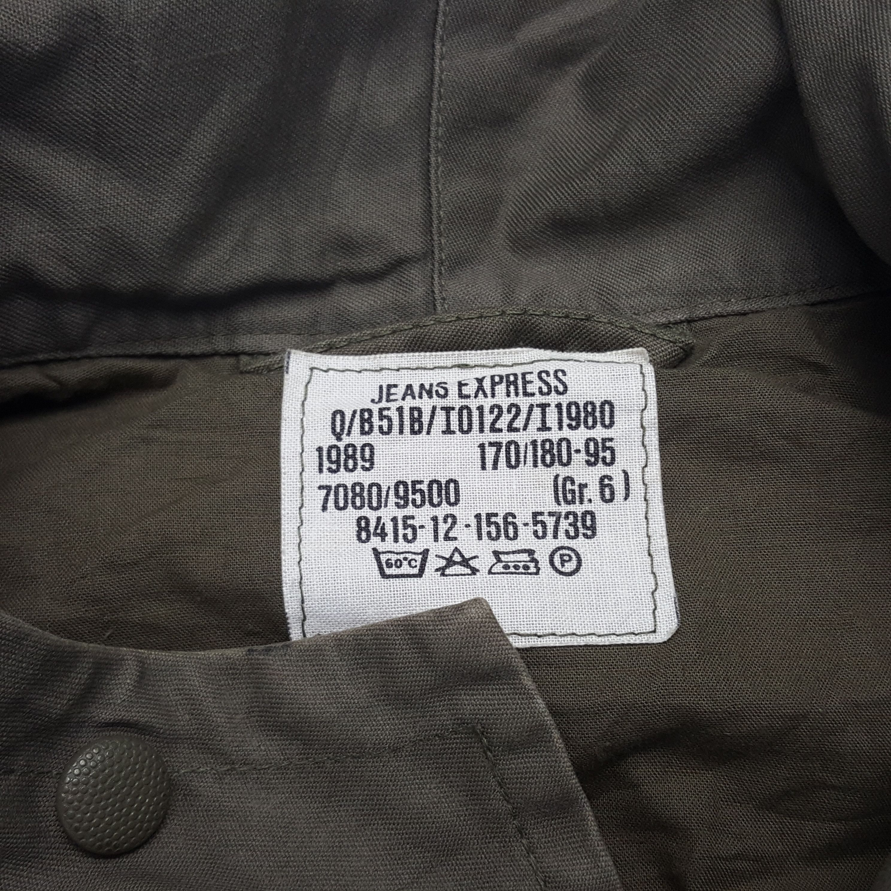 Vintage Vintage Germany Worker Military Style Jacket With Hoodie Size US L / EU 52-54 / 3 - 5 Thumbnail