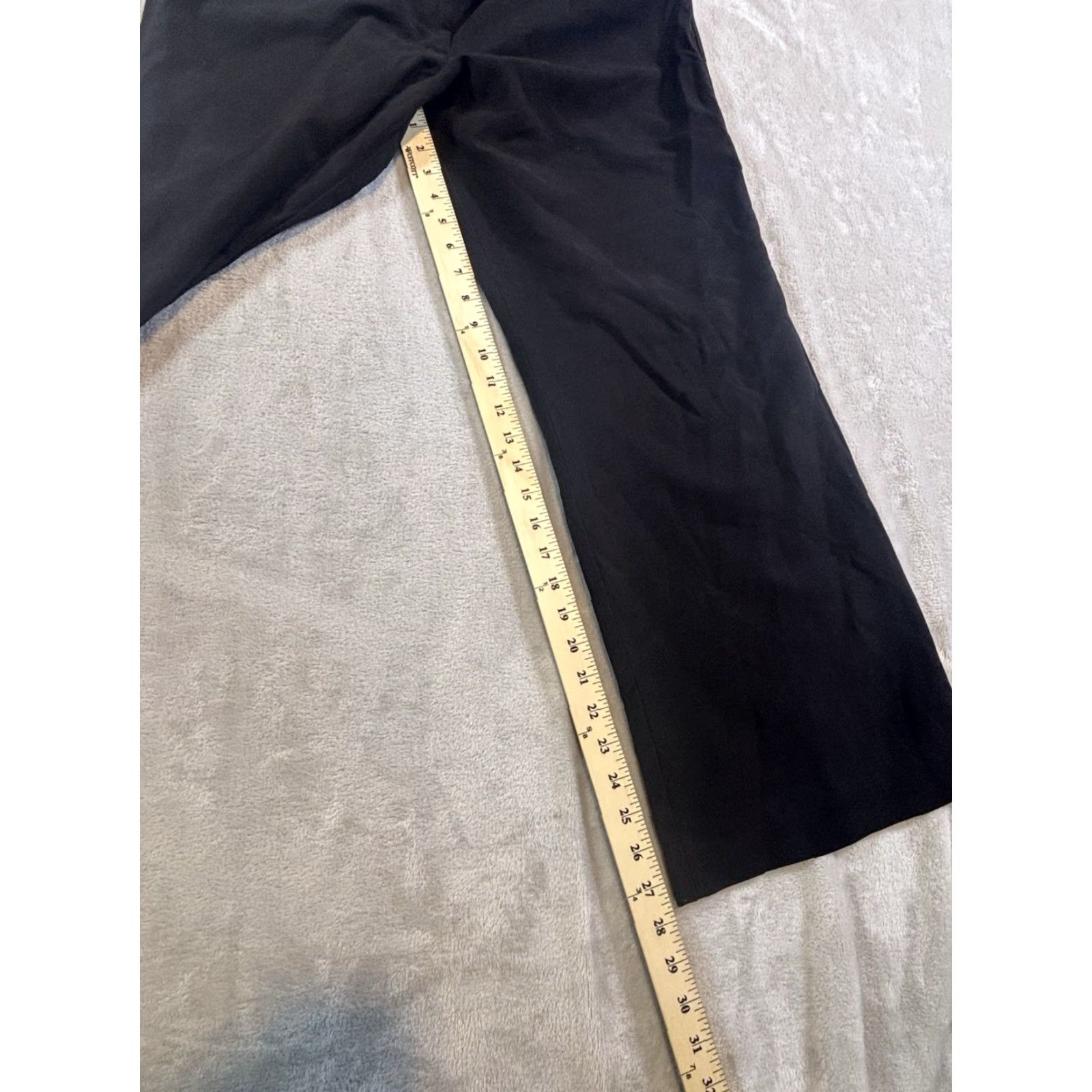 Worthington Worthington Women's Pants Cropped 14P Black Slim Straight City Preppy 28in Inseam Regular Dress Casual Slacks Size 36" / US 14 / IT 50 - 7 Thumbnail