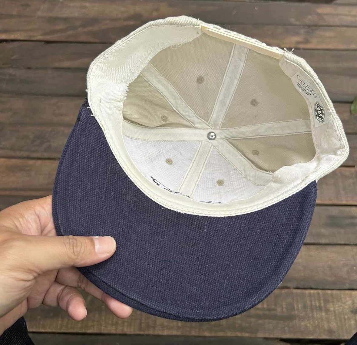 Caterpillar × Vintage Vintage Hats Caterpillar Size ONE SIZE - 6 Thumbnail