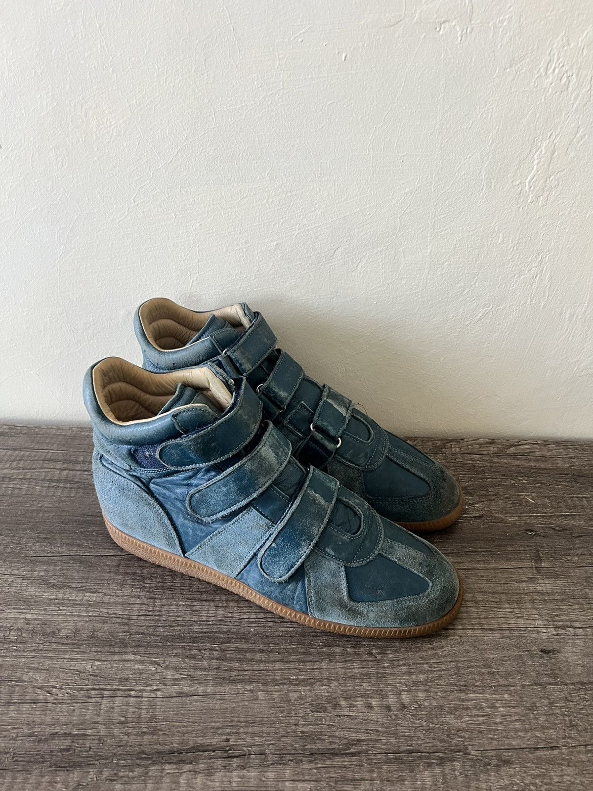 Maison Margiela MAISON MARGIELA HIGH-TOP VELCRON SNEAKERS Size US 9 / EU 42 - 3 Thumbnail