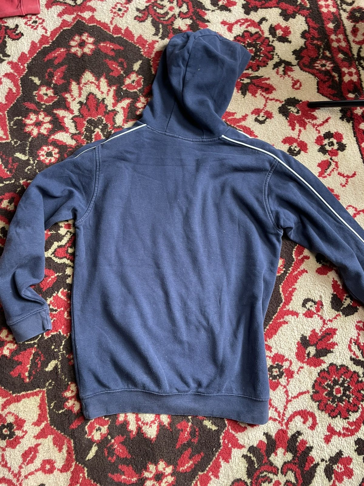 Nike × Vintage Vintage 90s Nike Hoodie Sweatshirt Faded big logo Swoosh Size US XL / EU 56 / 4 - 5 Thumbnail