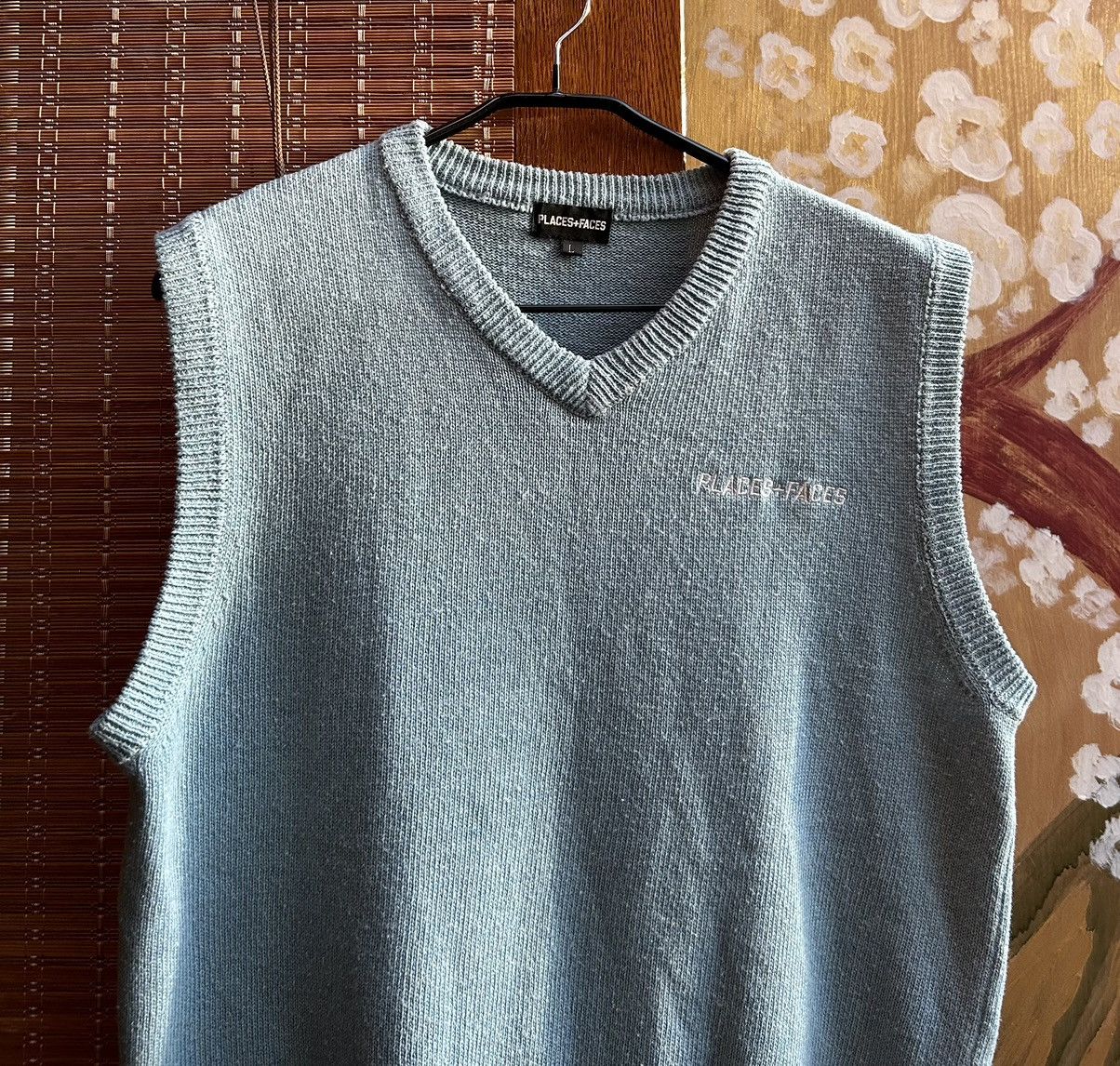 Places + Faces Places + Faces P+F Signature Logo Knitted Vest Wool Blend Size US L / EU 52-54 / 3 - 3 Thumbnail