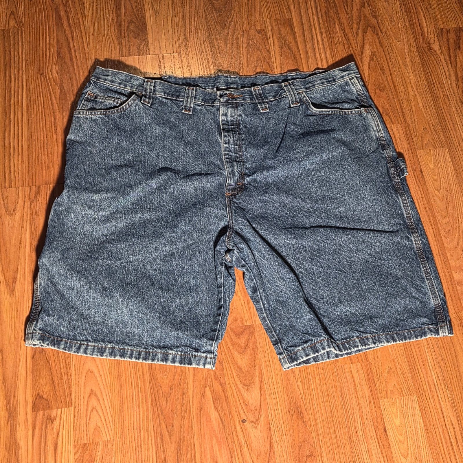 Wrangler Wrangler Men's Blue Denim Jean Shorts - Size 46 Comfort Fit Size US 44 / EU 60 - 3 Thumbnail