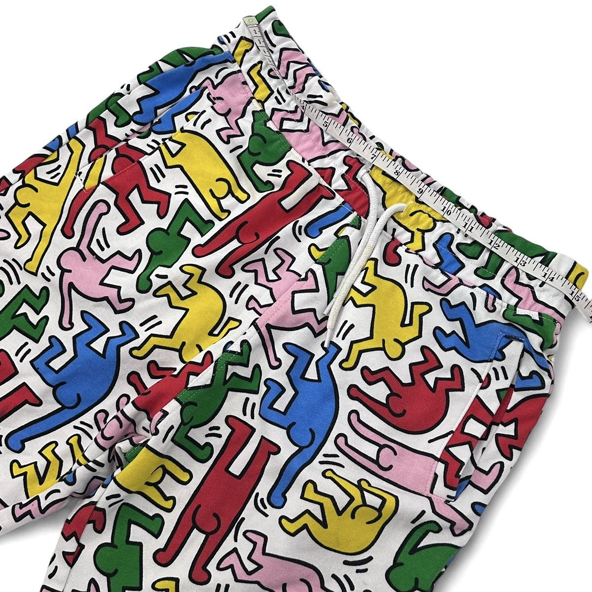 Other Men’s Keith Haring Shorts Jogger Rainbow Doodle Retro 90s Size US 29 - 5 Thumbnail
