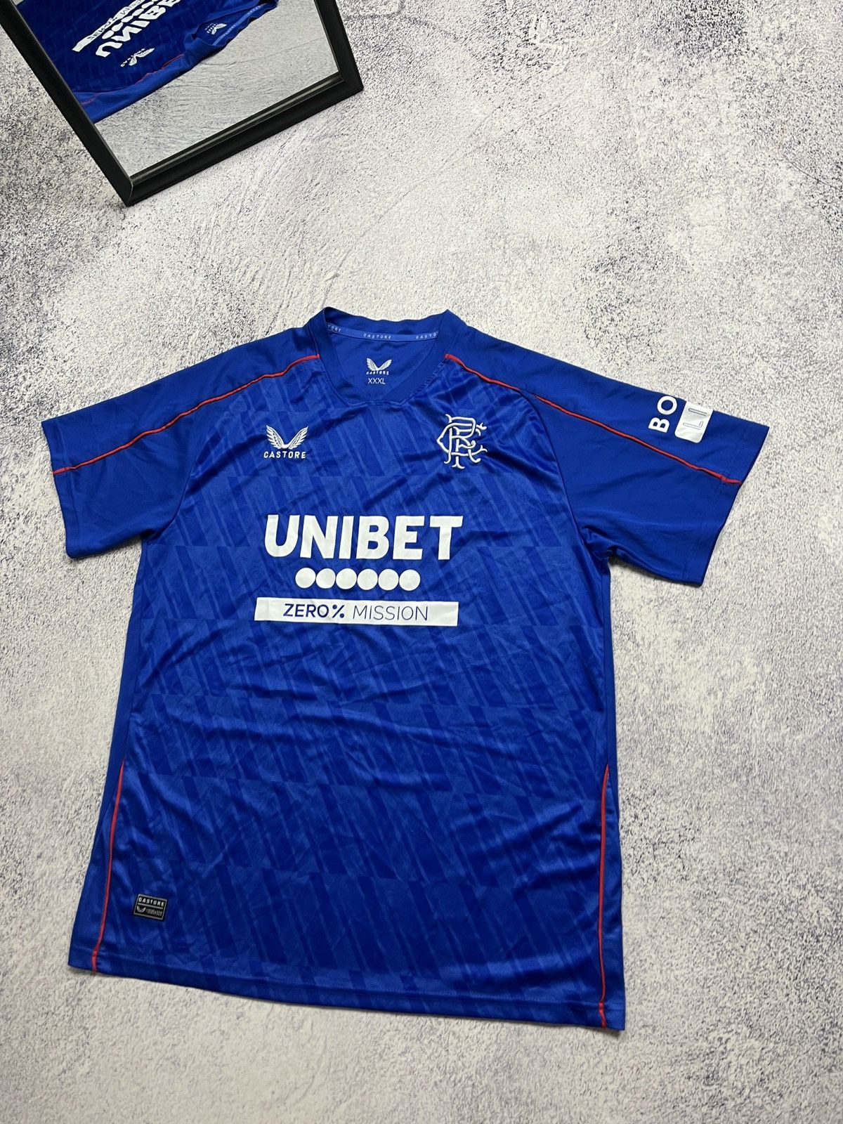 Other Glasgow Rangers 2024/25 Home Football Shirt Soccer Jersey Size US XXL / EU 58 / 5 - 2 Thumbnail