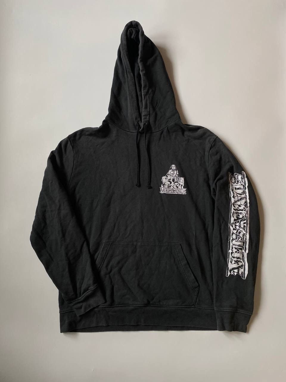 Allsaints Vintage Allsaints Big logo Hoodie size XL Size US XL / EU 56 / 4 - 1 Thumbnail