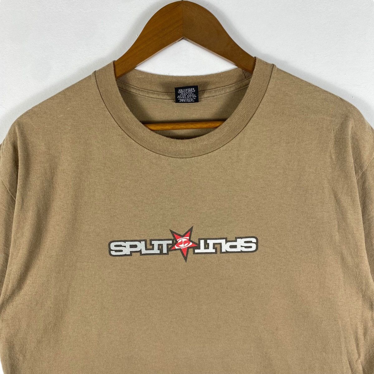 Split Vintage 00's SPLIT SKATEBOARDS Logo Skatewear Tee Large Size Size US L / EU 52-54 / 3 - 2 Thumbnail