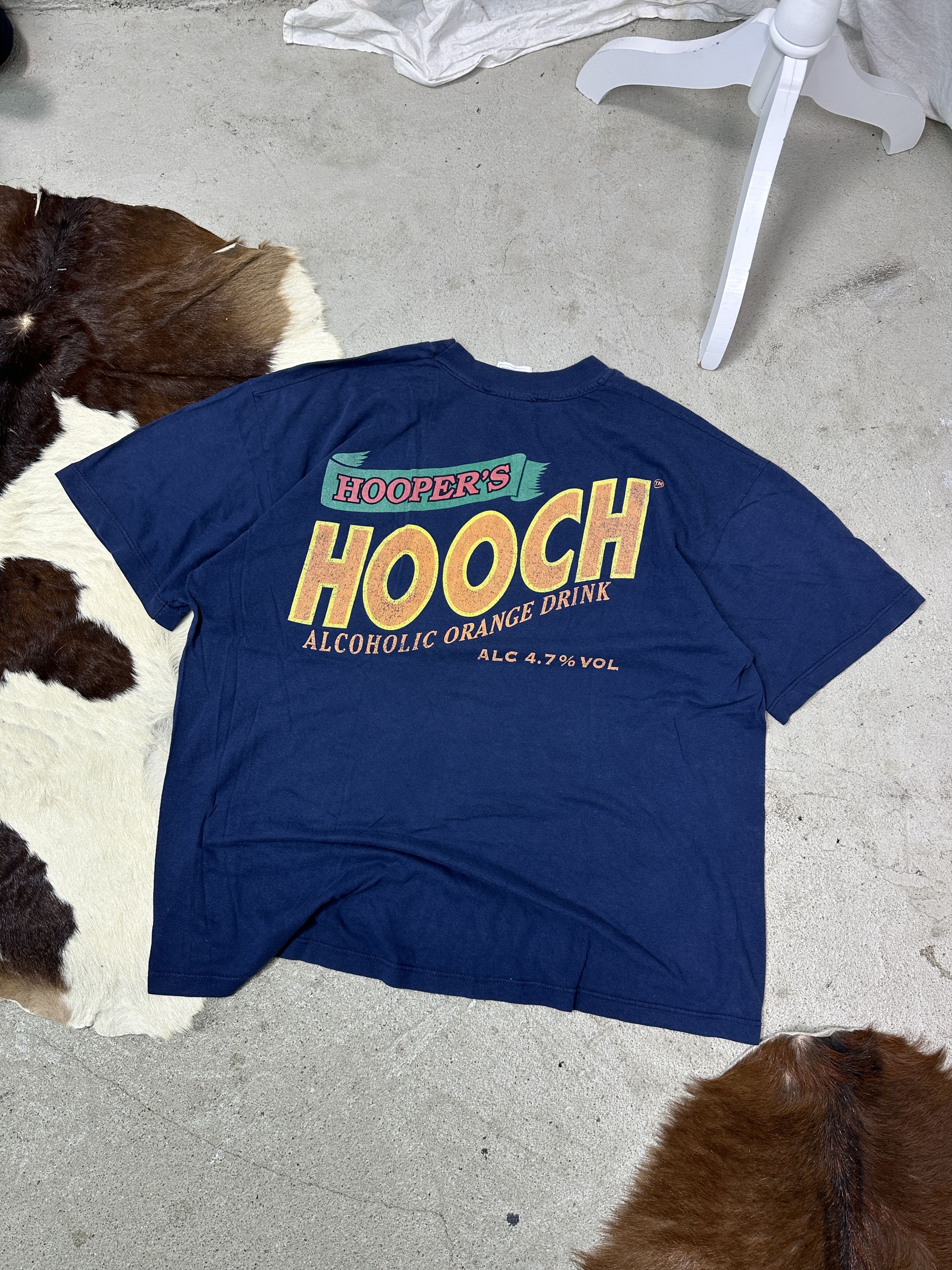 Vintage Vintage Old School Printed Hooch Drink T-shirt 90s Size US XL / EU 56 / 4 - 1 Thumbnail