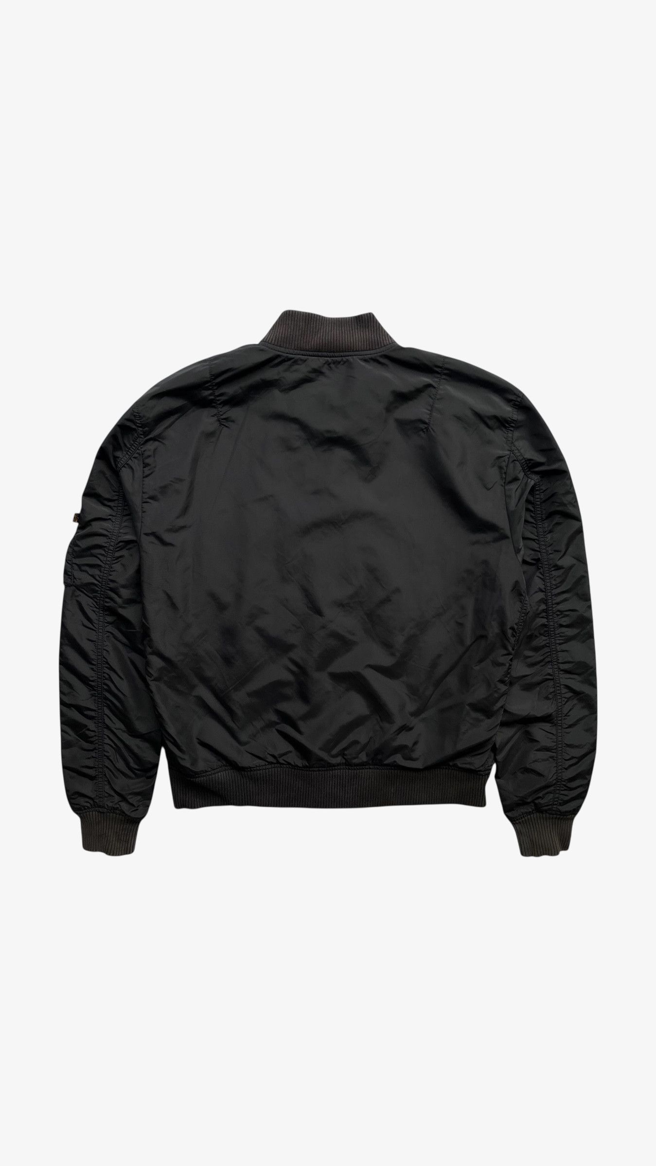 Alpha Industries Vintage Y2K Men's Alpha Industries Black Bomber Jacket Size US L / EU 52-54 / 3 - 3 Thumbnail