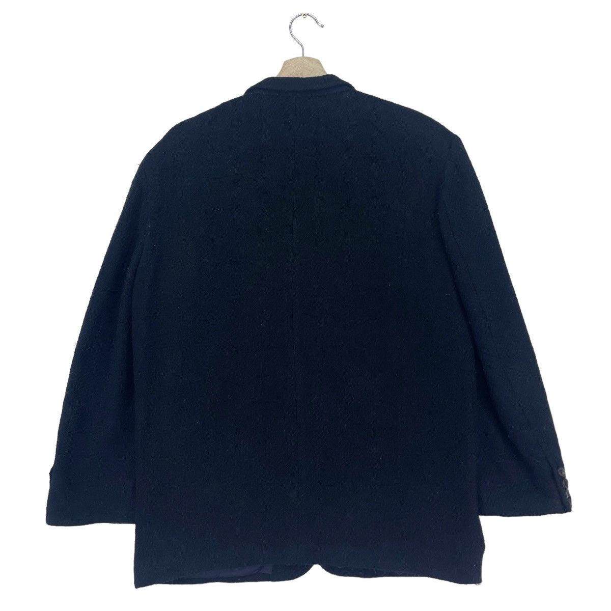 Comme des Garcons × Comme des Garcons Homme × Comme des Garcons Homme Plus 80’s Comme Des Garcons Homme Herringbone Navy Blue Coat Size US M / EU 48-50 / 2 - 6 Thumbnail