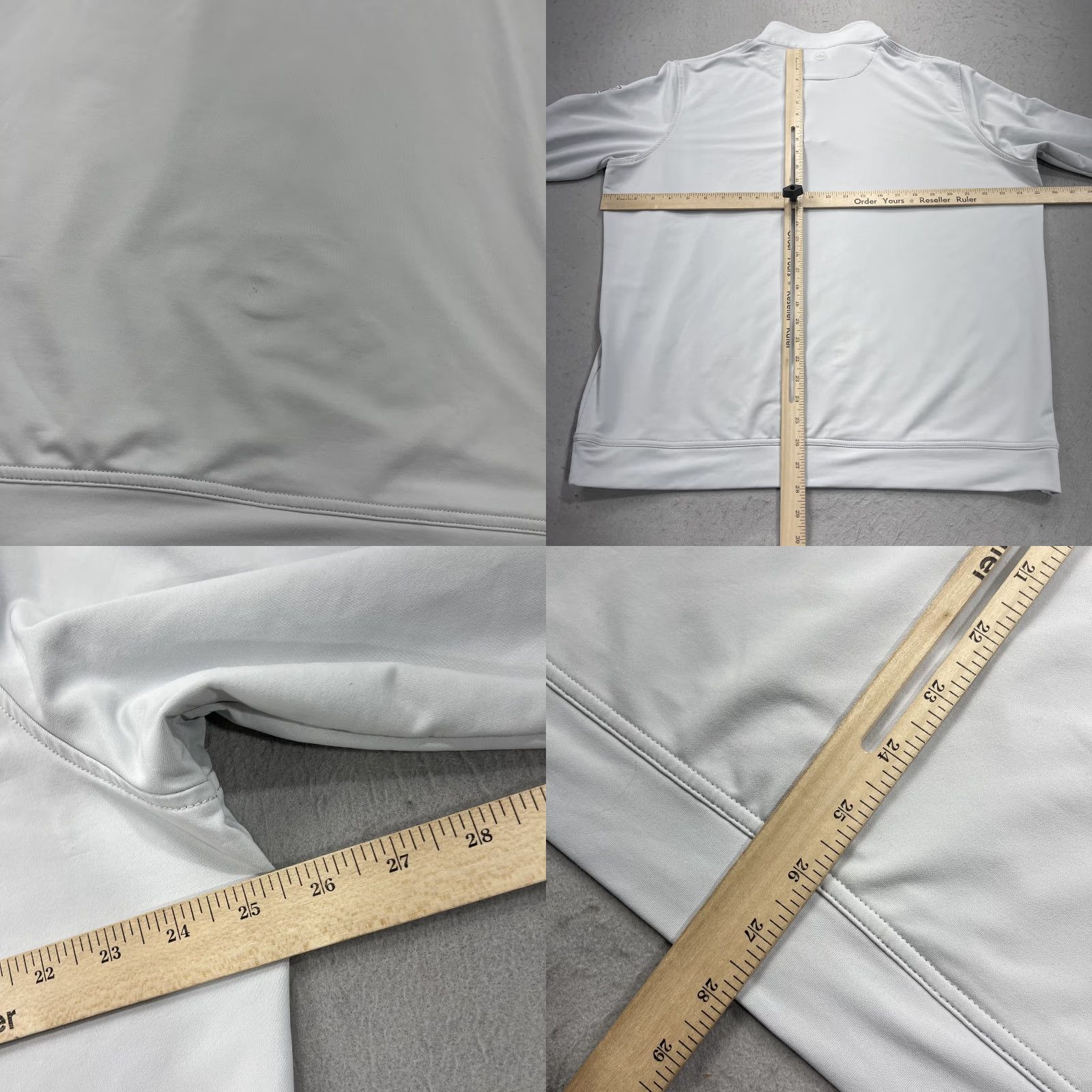 Peter Millar PETER MILLAR JACKET Mens XL Gray Stretch Perth Performance Golf 1/4 Quarter Zip Shirt Size US XL / EU 56 / 4 - 8 Thumbnail