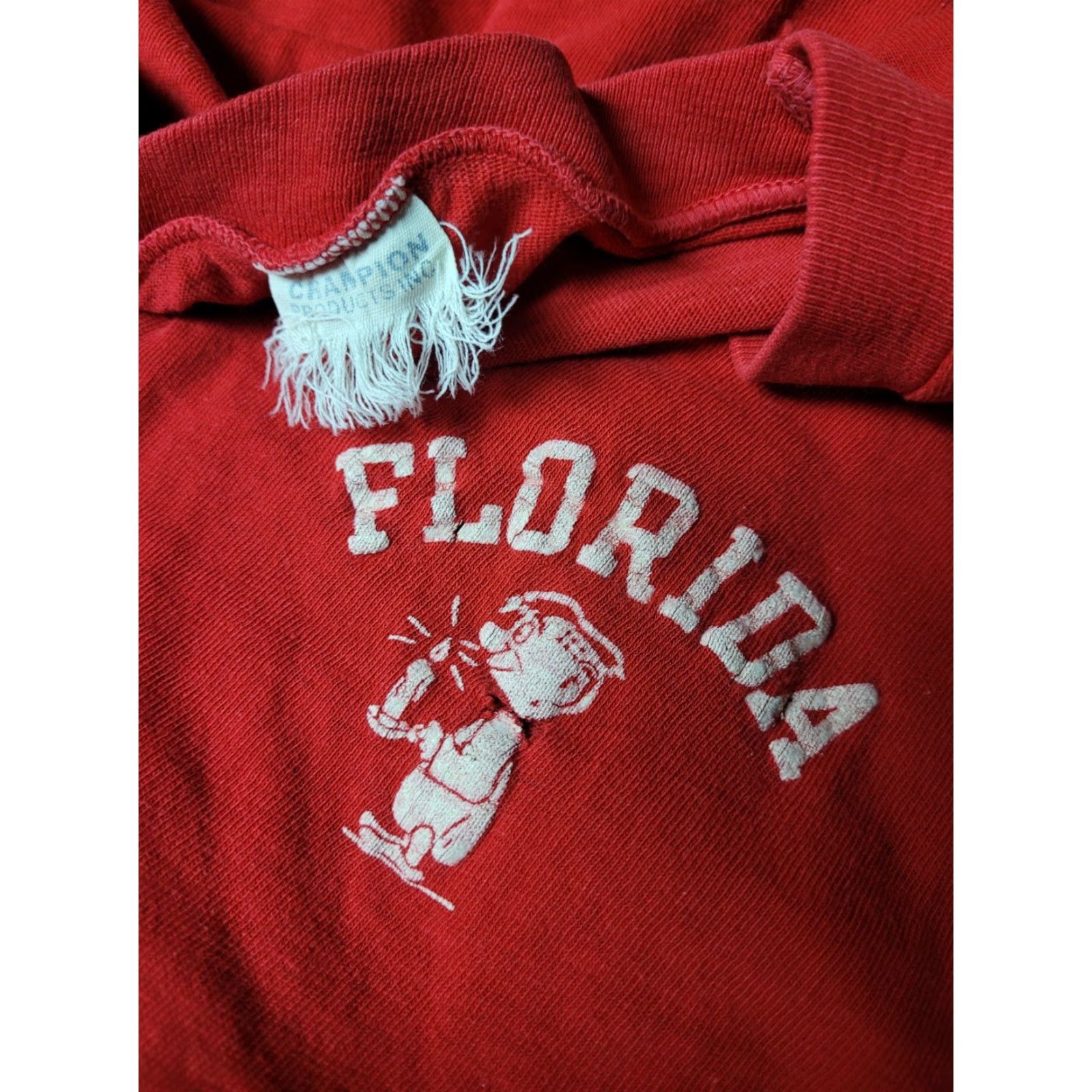 Champion VTG Florida Champion Night Sleep T Shirt M Red Cotton Blend Womens Size M / US 6-8 / IT 42-44 - 6 Thumbnail