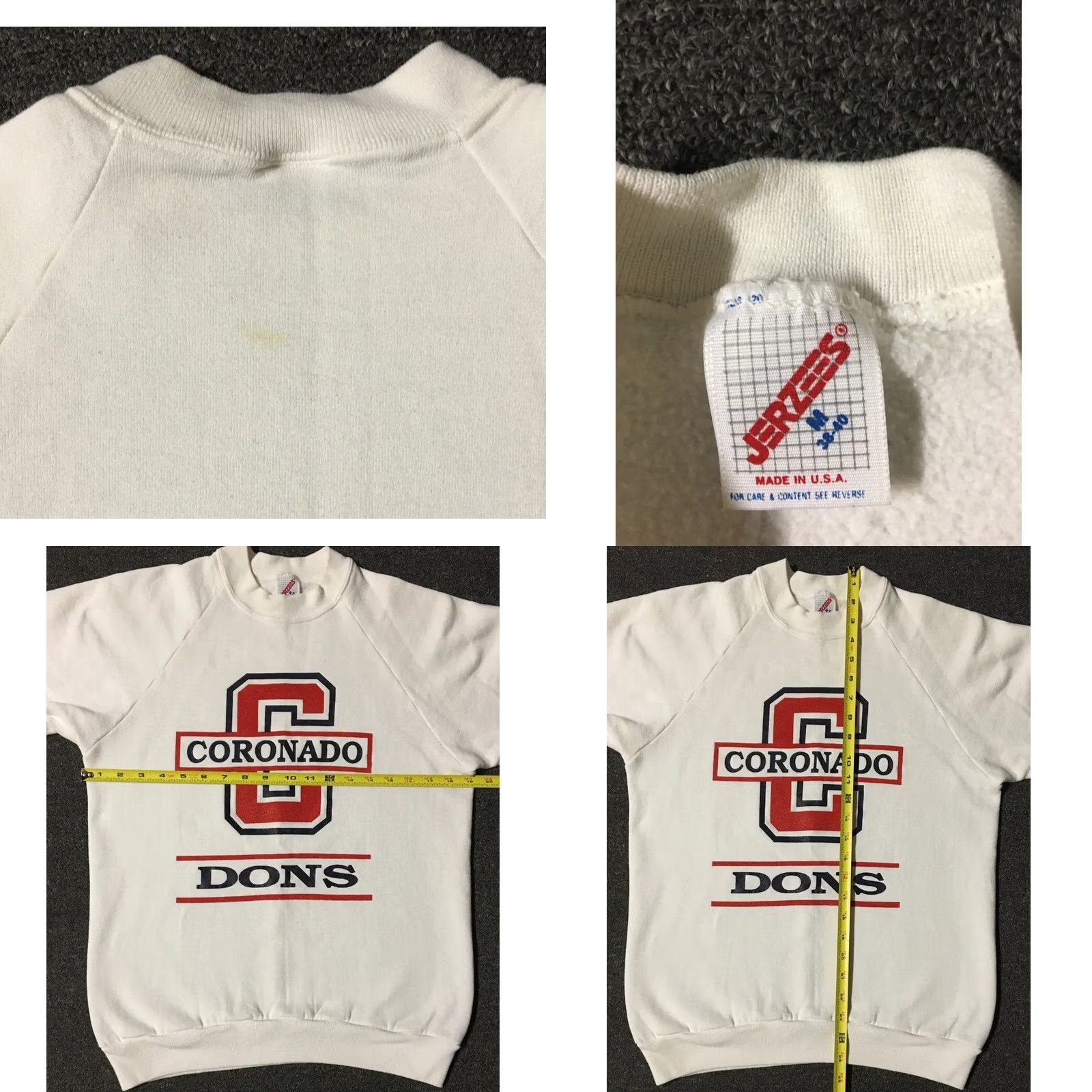 Vintage VINTAGE Coronado Dons White Hoodie S Male 80s 90s Sweatshirt PE School California College Football Basketball Gym Track & Field University Culture USA Size US S / EU 44-46 / 1 - 8 Thumbnail