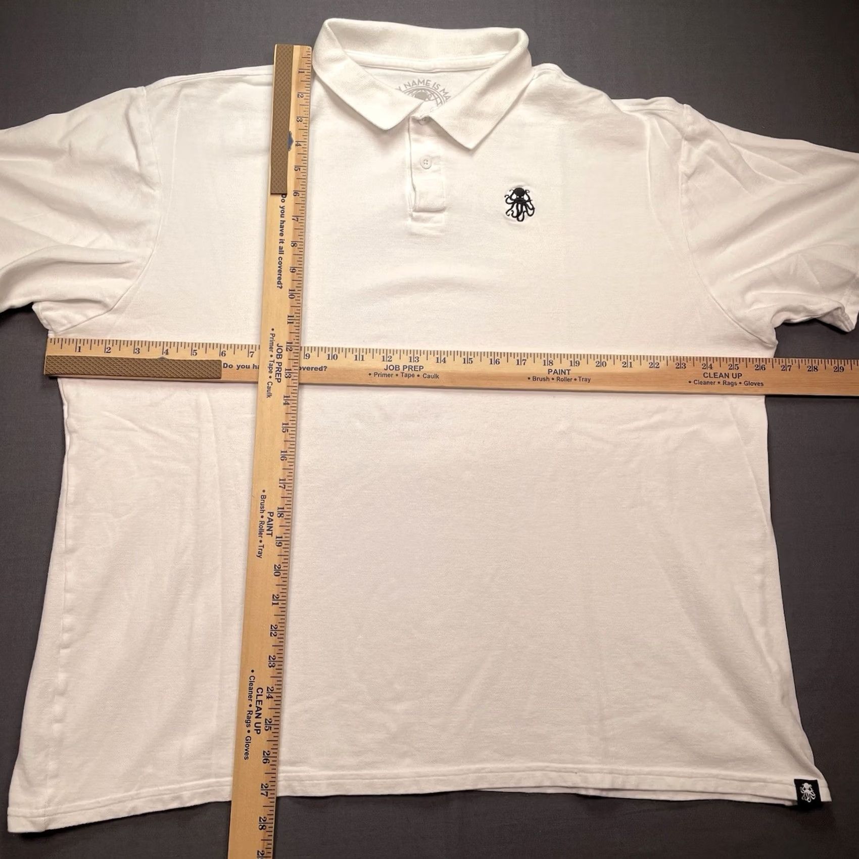 Vintage Hi My Name Is Mark Polo Mens 3XL Shirt Mark Hoppus Blink 182 +44 HMNIM Octopus Polo Shirt (White) Size US XXL / EU 58 / 5 - 3 Thumbnail