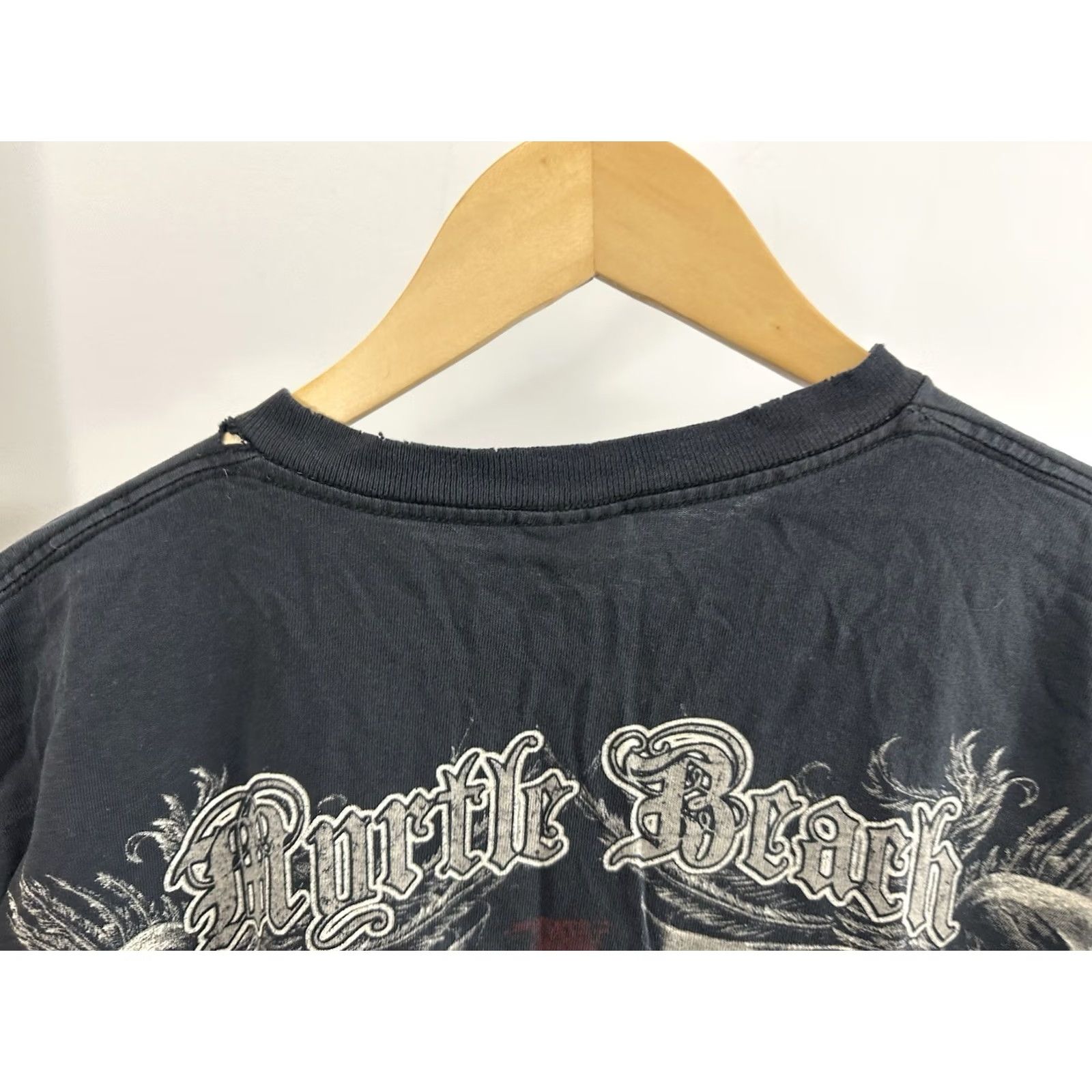 Delta VTG Myrtle Beach Bike Week Skull Y2K Faded Thrashed Worn Biker T-Shirt Size L Size US L / EU 52-54 / 3 - 6 Thumbnail