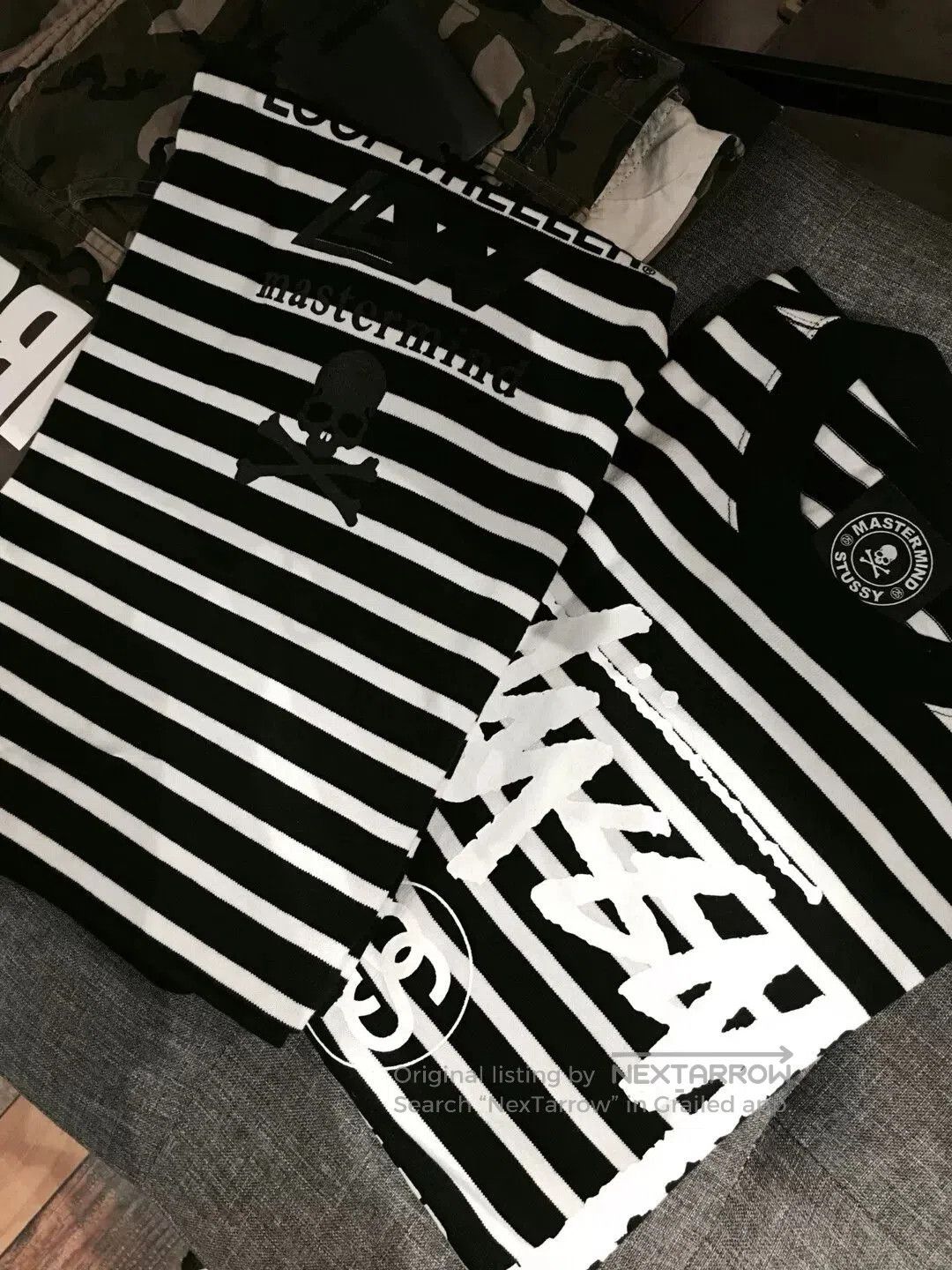 Mastermind Japan mastermind japan x stussy striped t-shirt. Size US L / EU 52-54 / 3 - 7 Thumbnail
