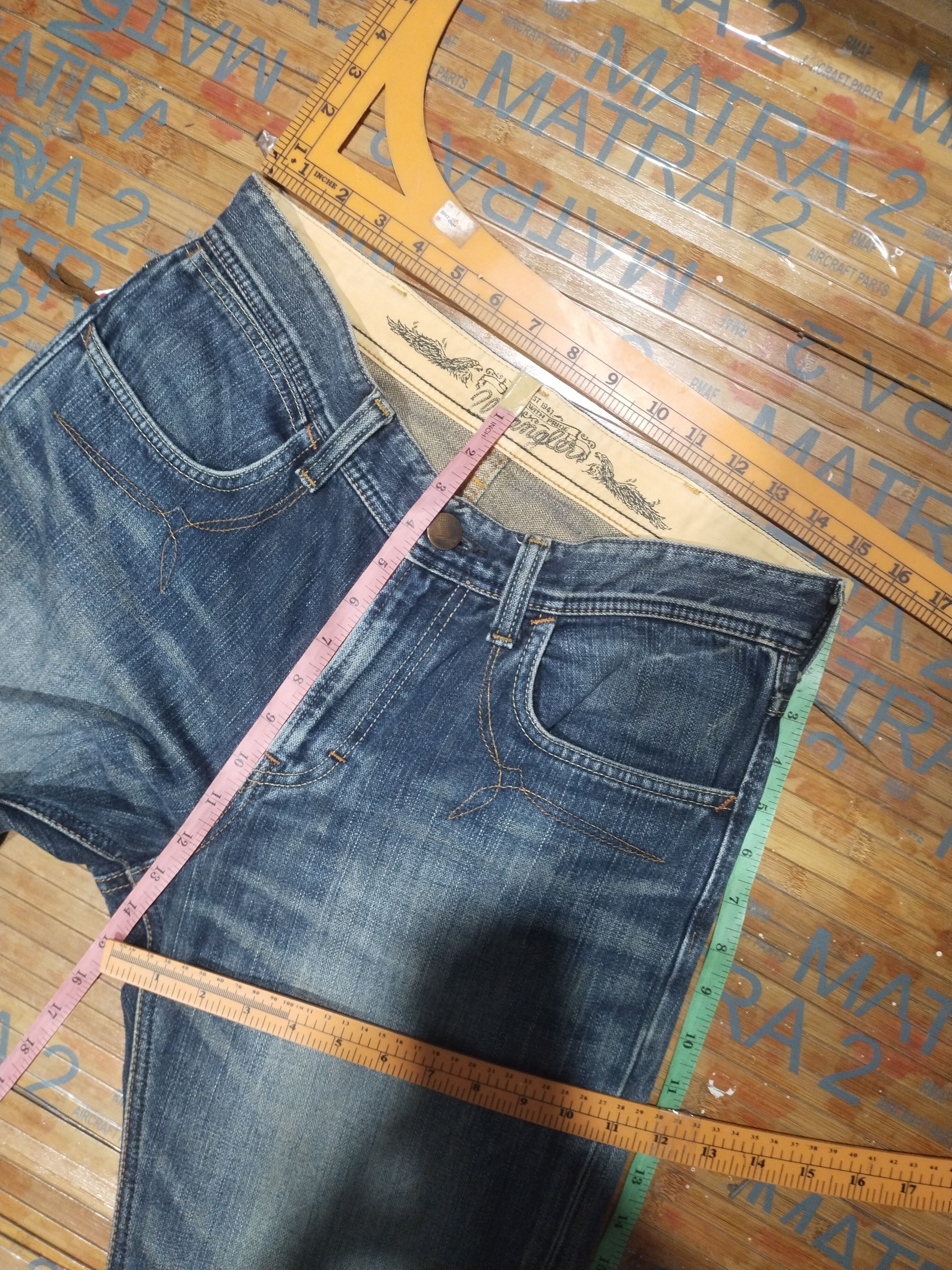 Designer × Vintage × Wrangler Wrangler Est 1947 Sz 30" Size US 30 / EU 46 - 3 Thumbnail