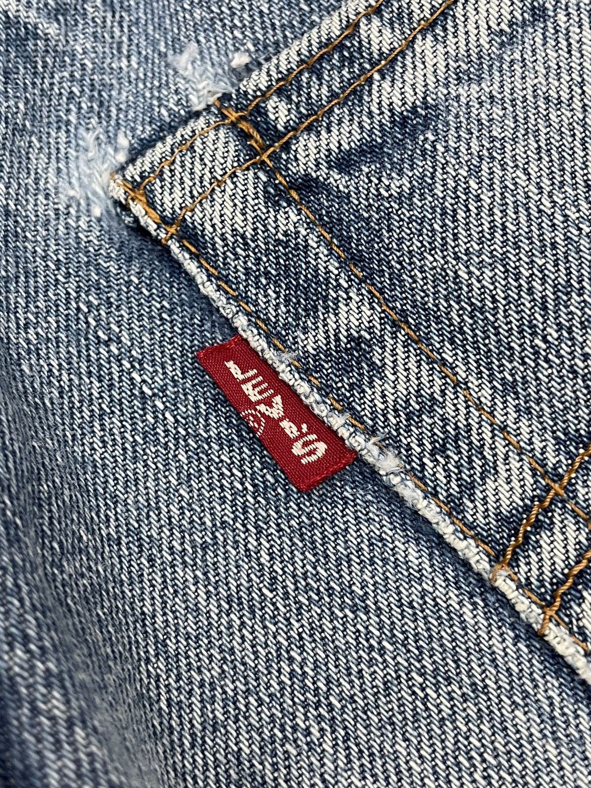 Levi's Vintage 90s Repro Levis 502 Selvedge Redline Big E Size US 30 / EU 46 - 20 Thumbnail