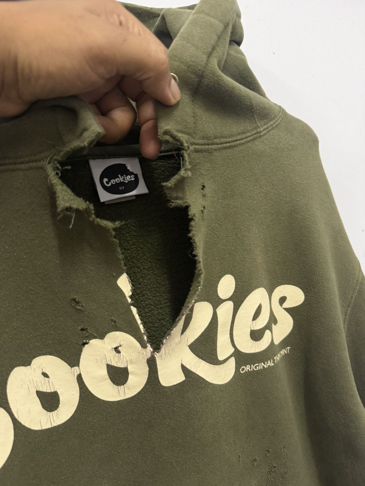Cookies 🔥 Japan Streetwear Cookies SF Crazy Distressed Hoodies - S Size US M / EU 48-50 / 2 - 6 Thumbnail