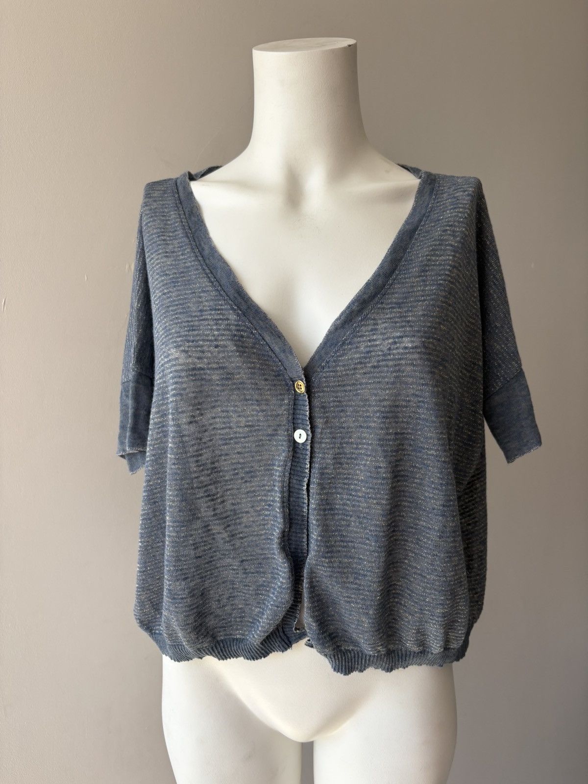 Vintage Na Na Italy silk blouse Size L / US 10 / IT 46 - 7 Thumbnail