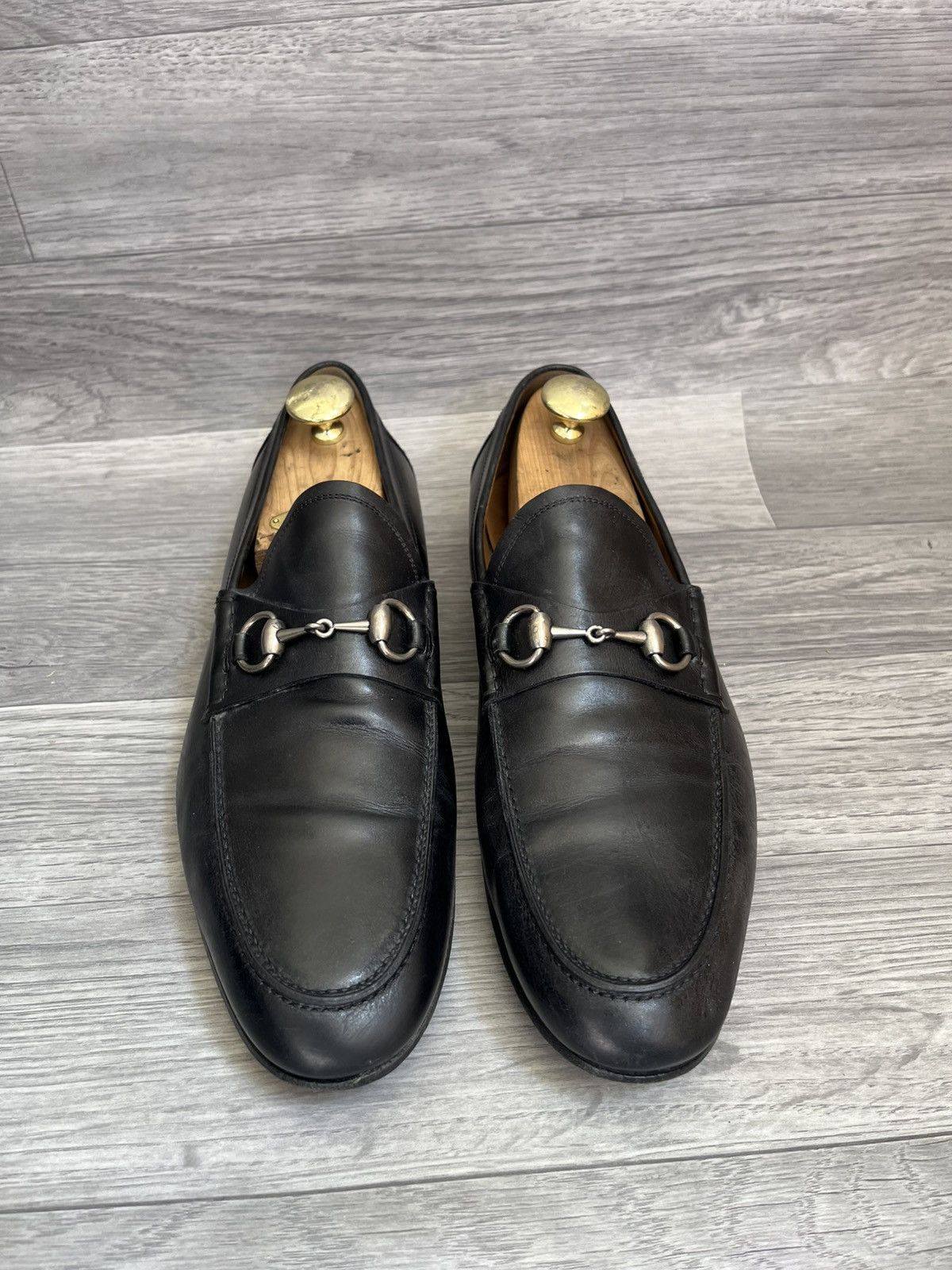 Gucci Gucci horsebit black leather loafers sz uk 9.5 Size US 10.5 / EU 43-44 - 3 Thumbnail