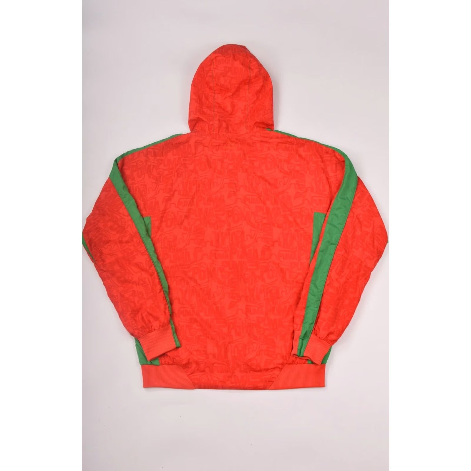 Puma PUMA Archive Red Green Hooded Full Print Track Jacket Windbreaker M Mens Jacket Red Archive Windbreaker Track Jacket Size US M / EU 48-50 / 2 - 6 Thumbnail