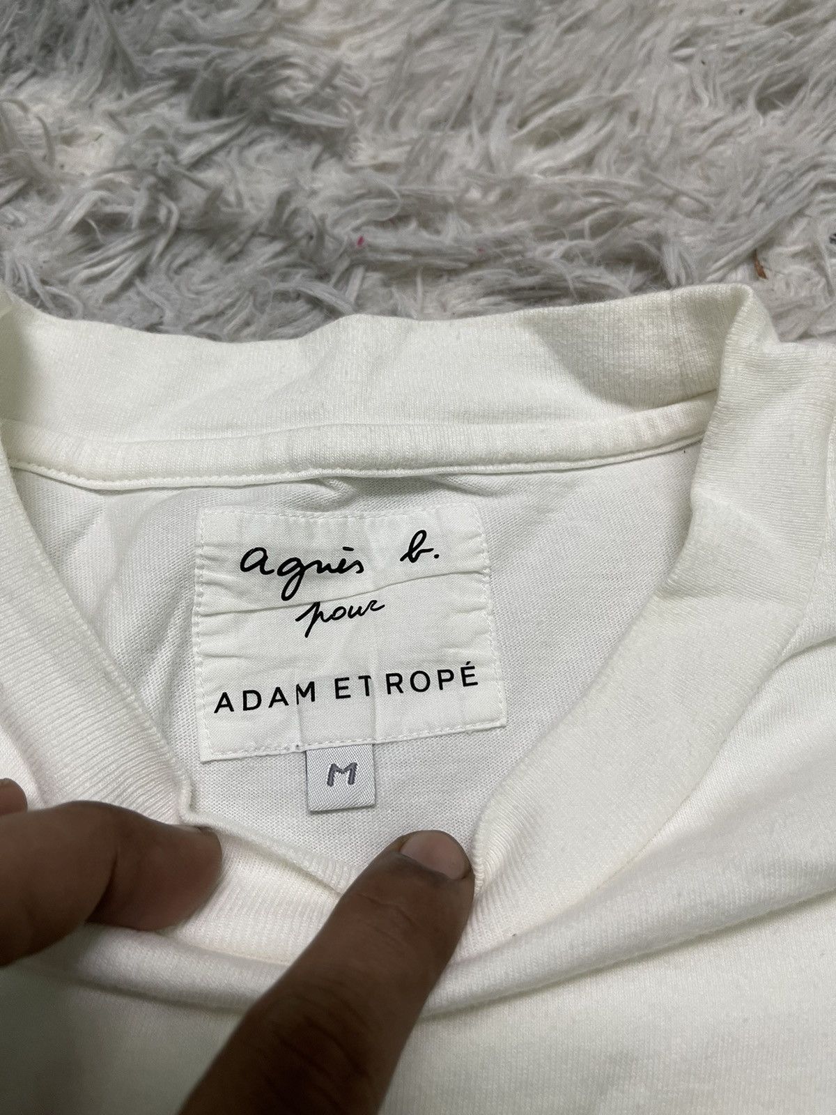 ADAM ET ROPE × Japanese Brand × agnes b. 90s ADAM ET ROPE X AGNES B SHORT SLEEVE SHIRT Size M / US 6-8 / IT 42-44 - 6 Thumbnail