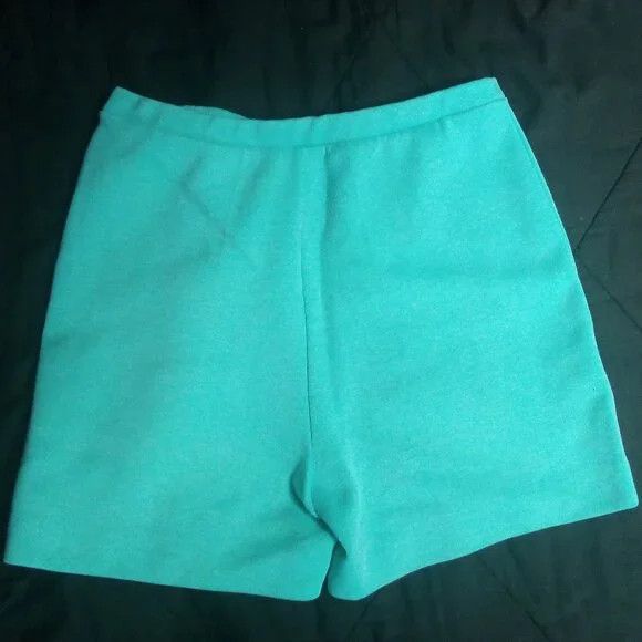 Vintage Vintage 60s Sweat Shorts Turquoise Size 32" / US 10 / IT 46 - 2 Thumbnail