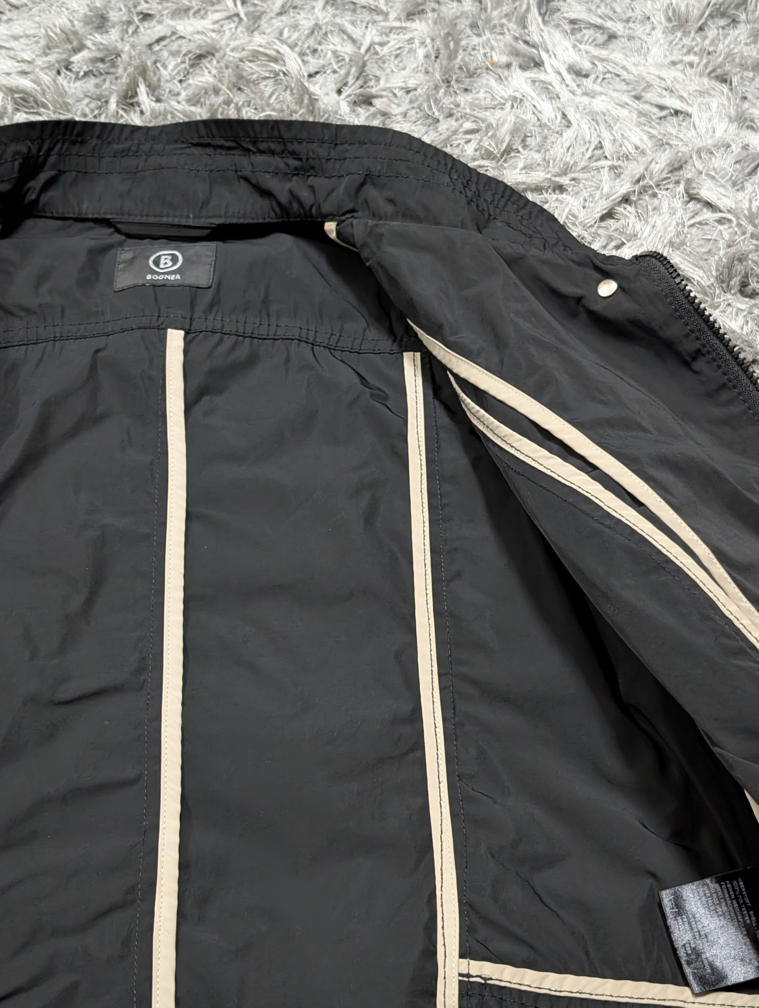 Bogner Bogner Black Solid Light Trench Coat Mid Length Jacket Size XL / US 12-14 / IT 48-50 - 9 Thumbnail