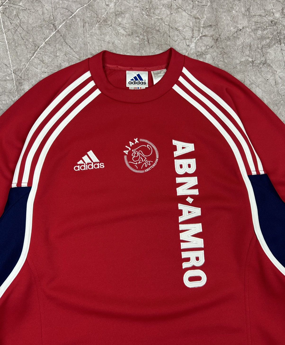 Adidas Vintage 90s Adidas Ajax Amsterdam Football Sweatshirt Soccer Size US L / EU 52-54 / 3 - 5 Thumbnail