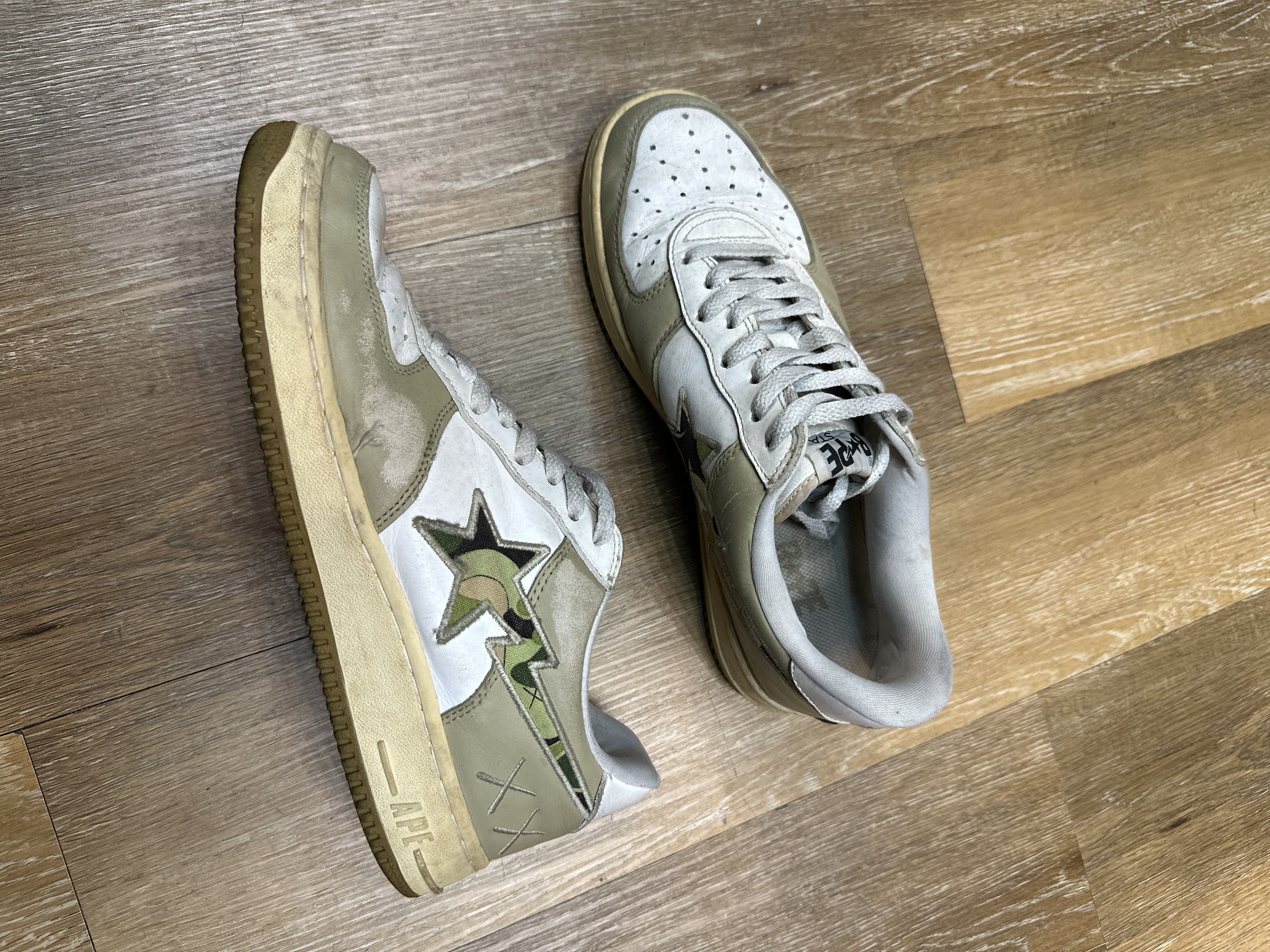 Bape × Kaws Rare 2006 Vtg Bapesta x Kaws Sneaker Size US 10.5 / EU 43-44 - 3 Thumbnail