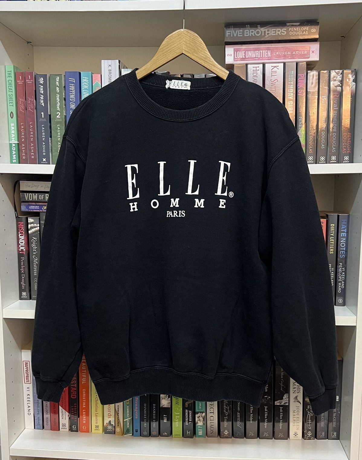 Japanese Brand ELLE Homme Paris Embroidered Sweatshirt Size US L / EU 52-54 / 3 - 1 Thumbnail